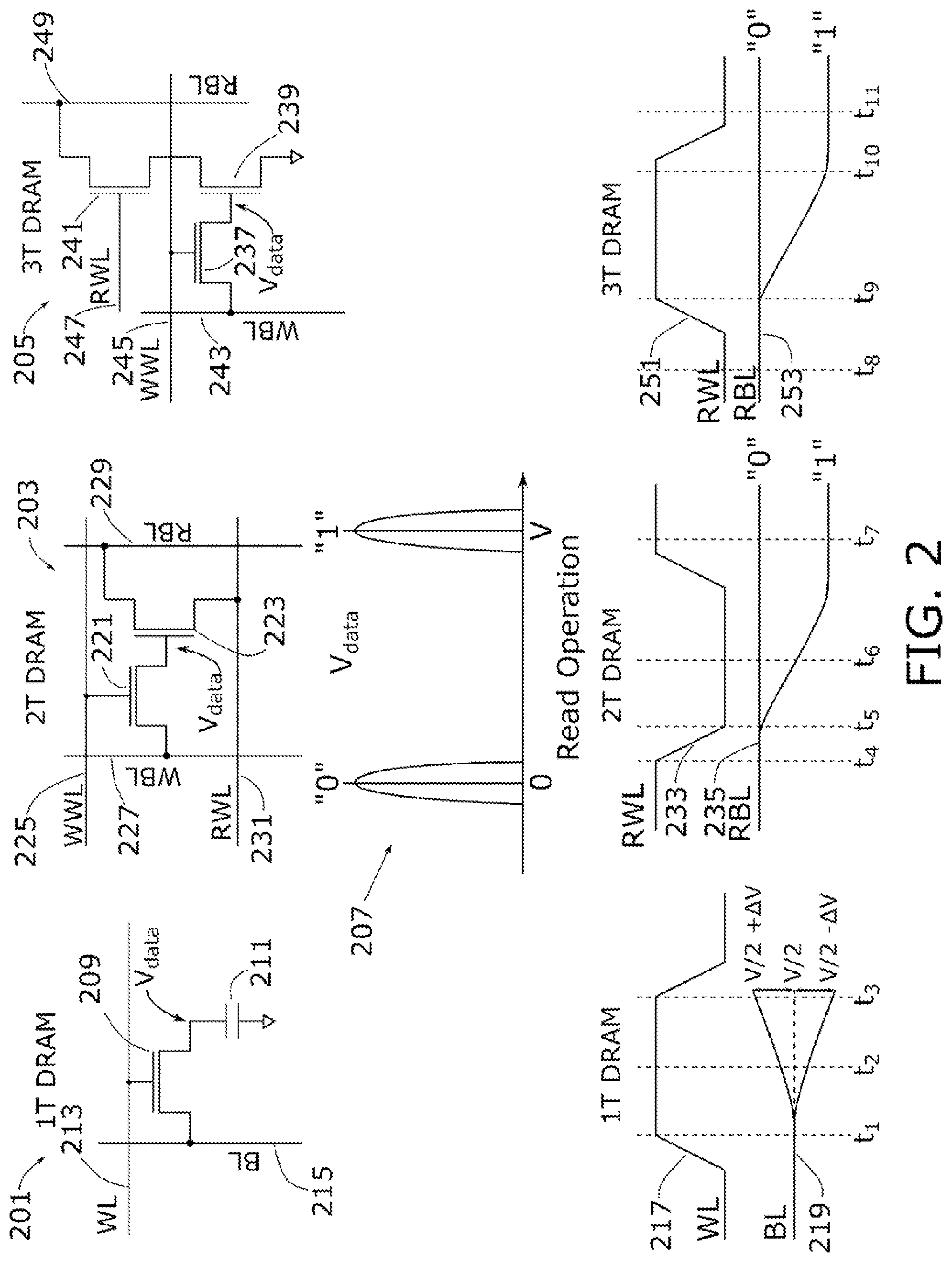 Patent US11783891 Figure 2 – Memory device having variable impedance memory cells and time-to-transition sensing of data stored therein