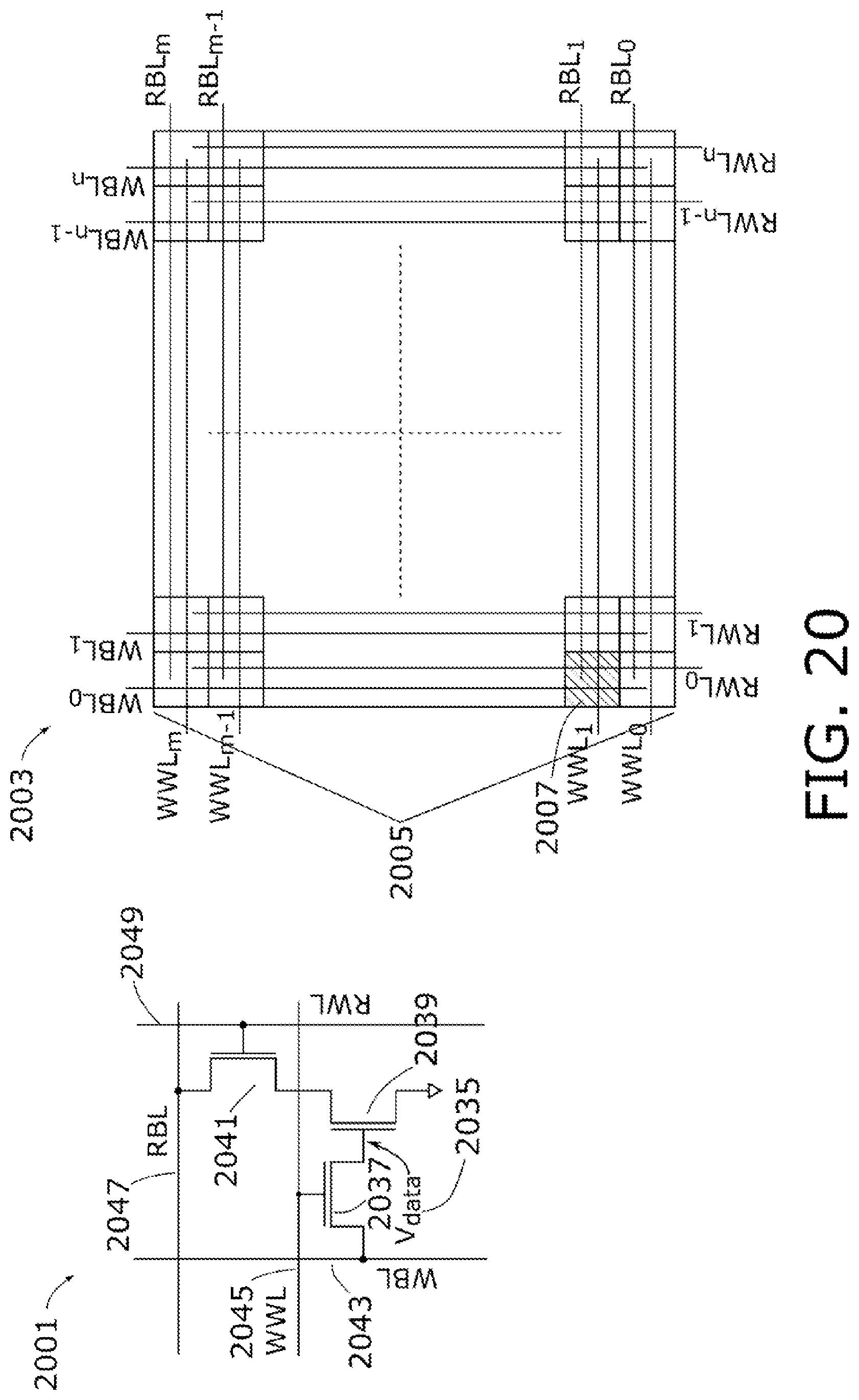 Patent US11783891 Figure 20 – Memory device having variable impedance memory cells and time-to-transition sensing of data stored therein