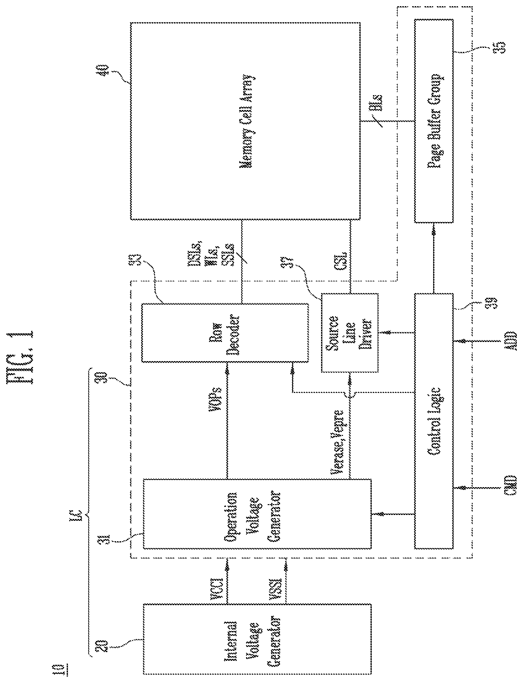 Patent US11783892 — Semiconductor memory device — Figure 1