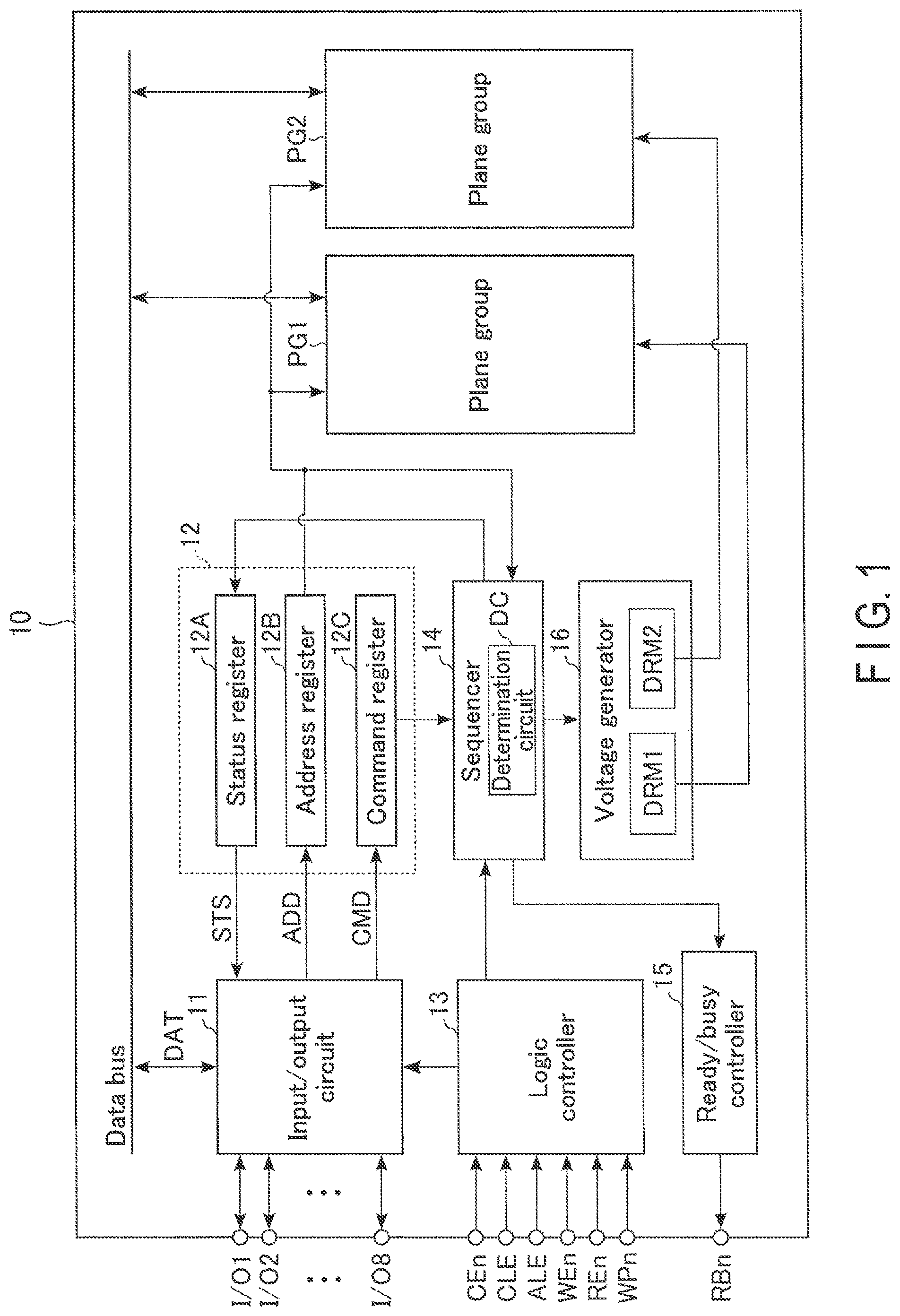 Patent US11783899 — Semiconductor memory device — Figure 1