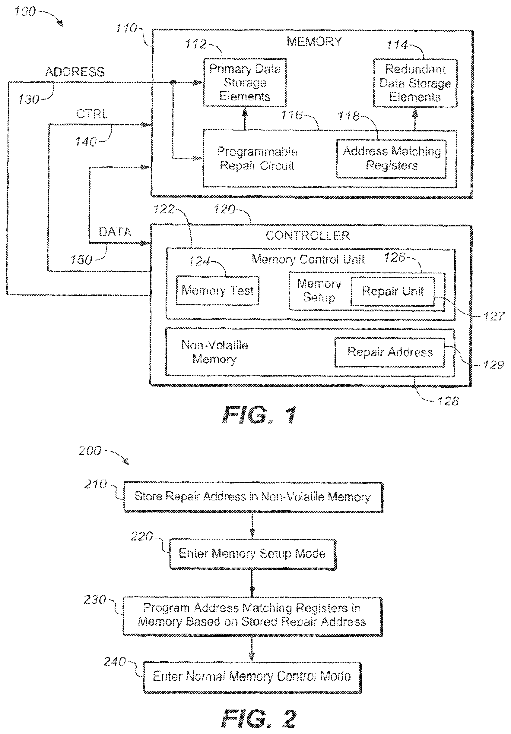 Patent US11783910 — Controller to detect malfunctioning address of memory device — Figure 1