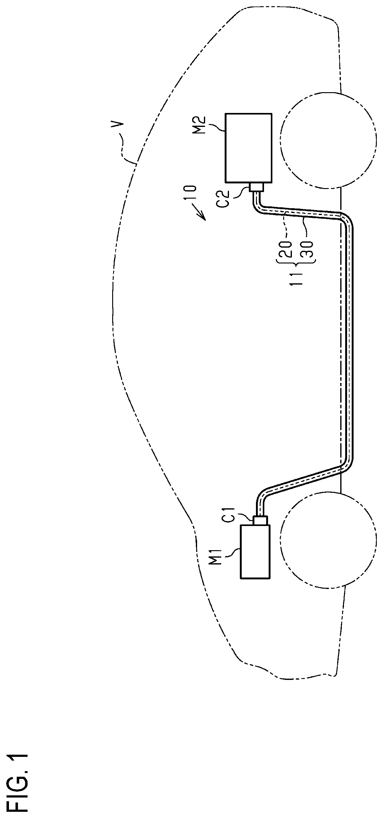 Patent US11783962 — Wire harness — Figure 1