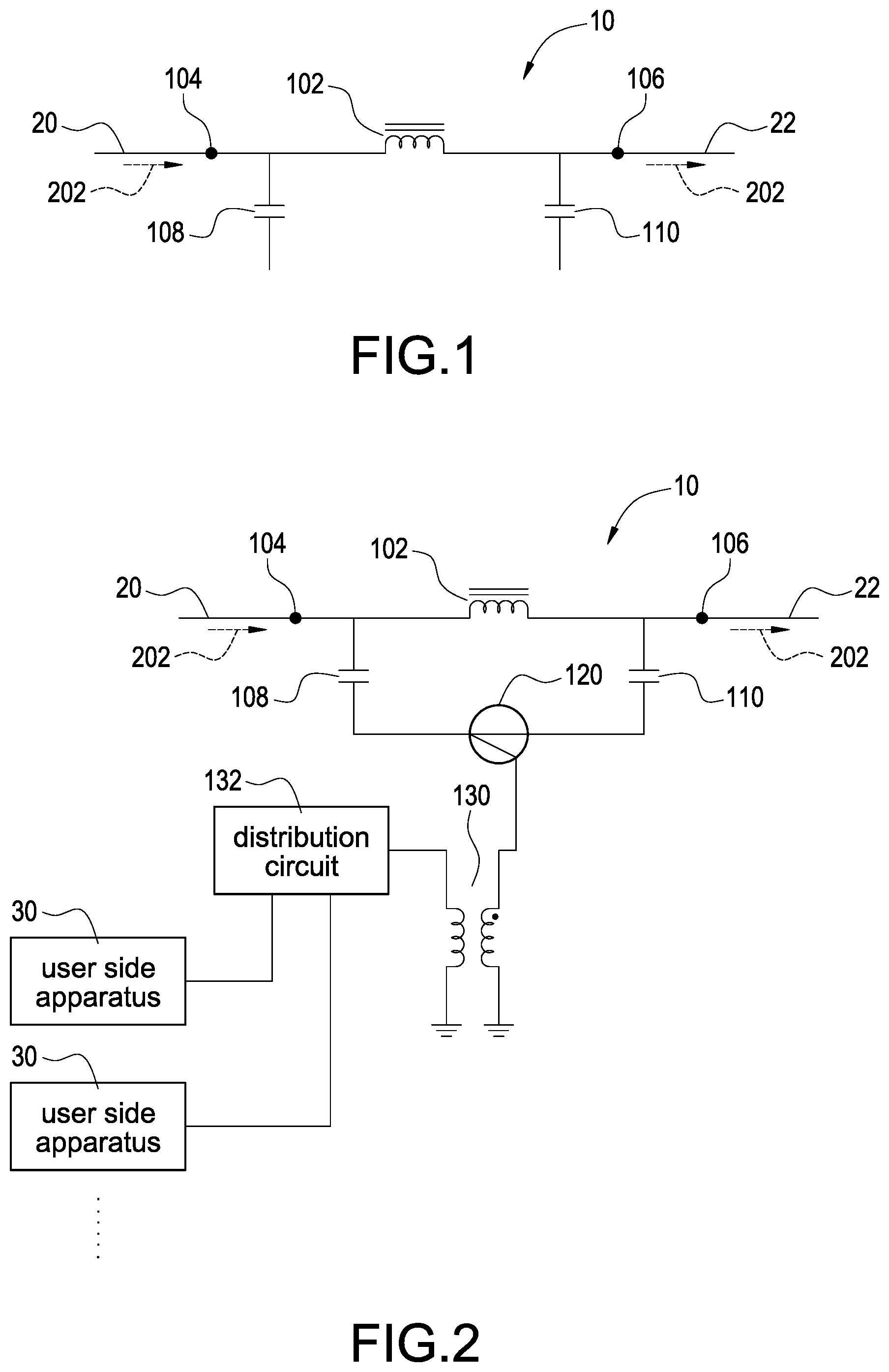 Patent US11783985 — Cable television apparatus with improved choke — Figure 1