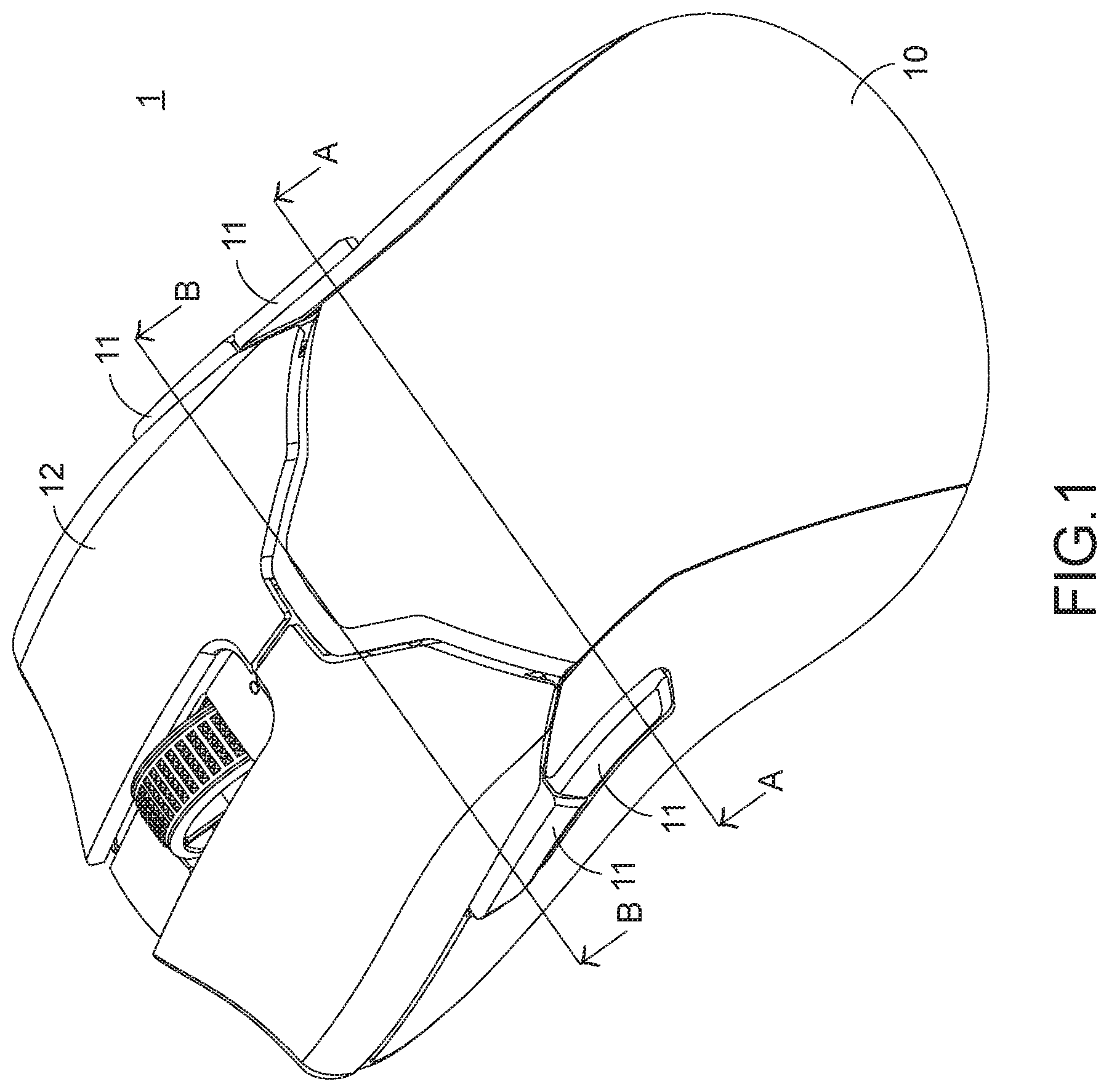 Patent US11784013 — Mouse device — Figure 1