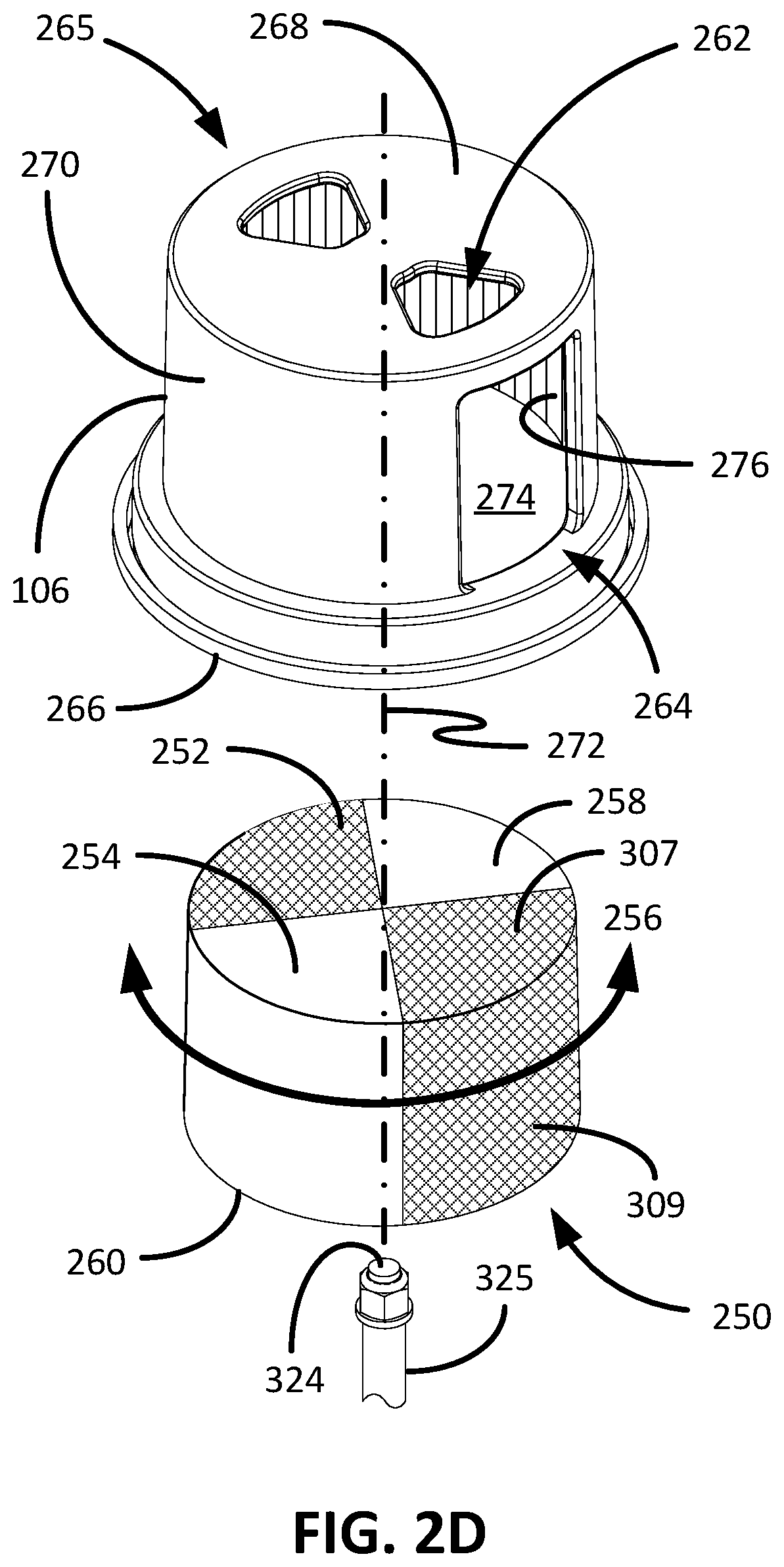 Patent US11784016 Figure 8 – Vacuum break switch shock absorber