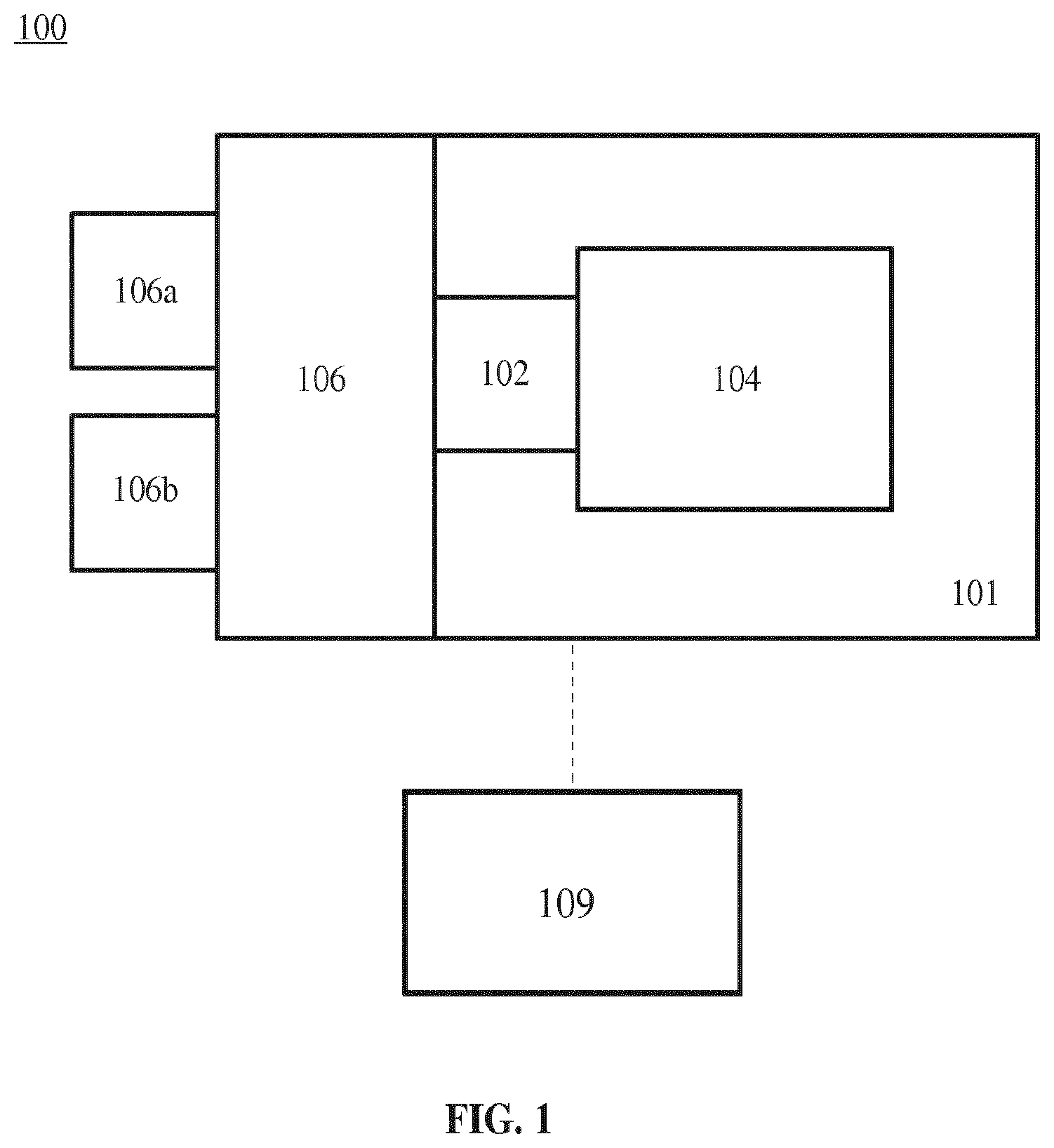 Patent US11784024 — Multi-cell detector for charged particles — Figure 1