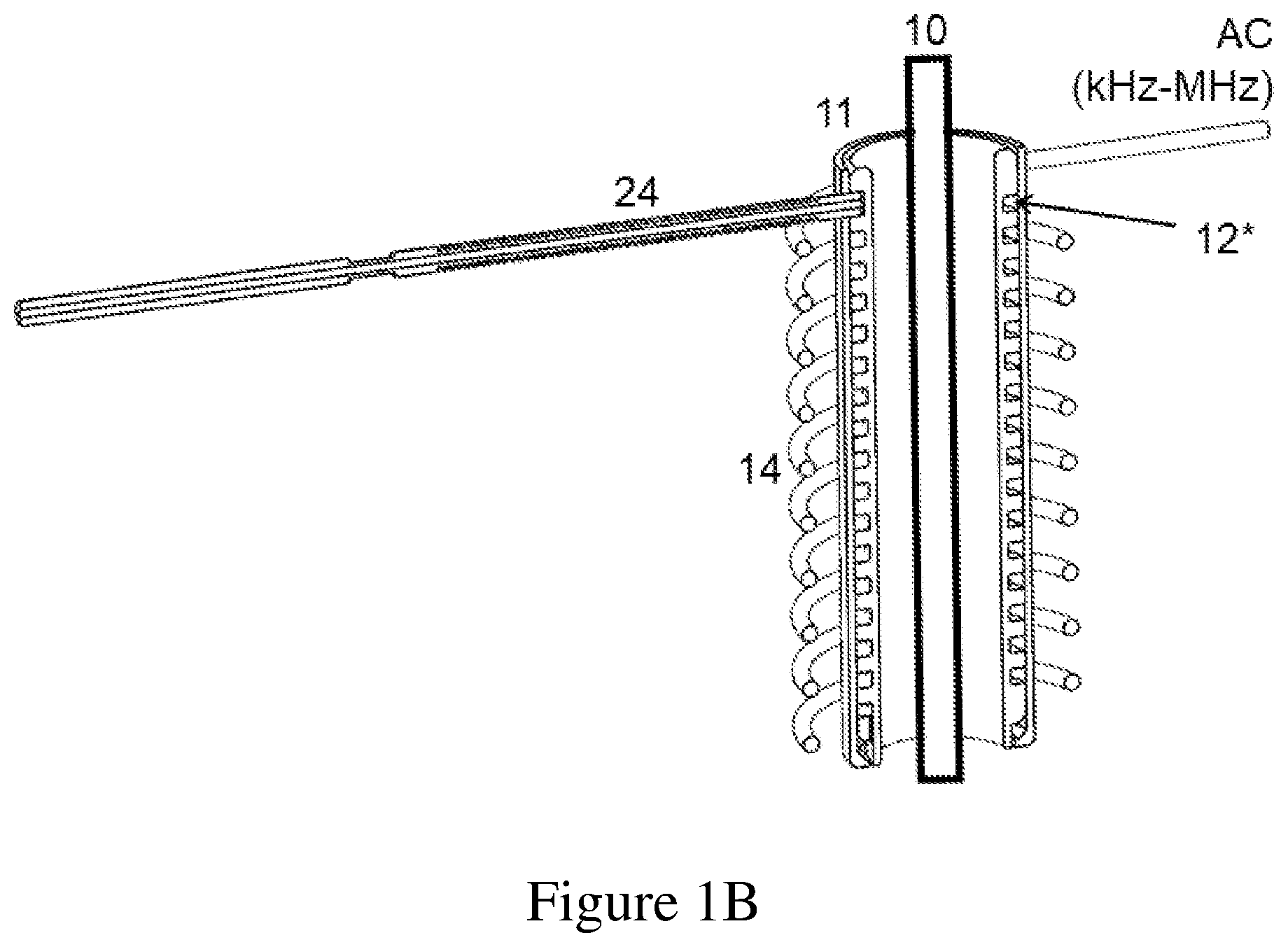 Patent US11784036 Figure 2 – Electrospray ion source for spectrometry using inductively heated gas