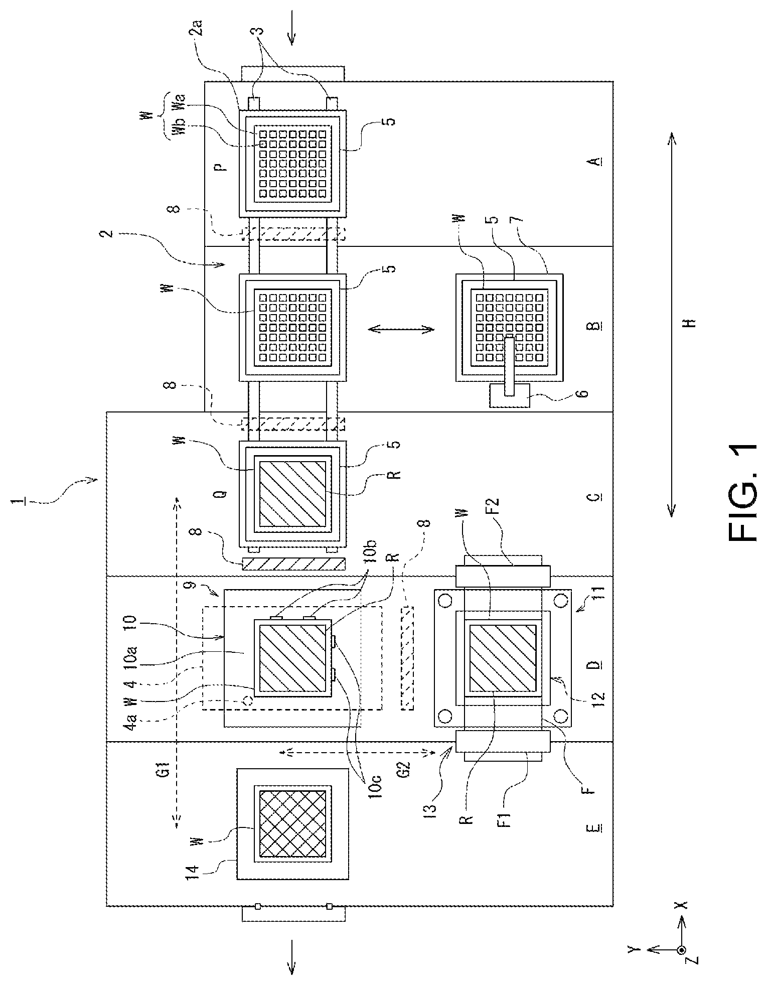 Patent US11784069 — Resin molding apparatus — Figure 1