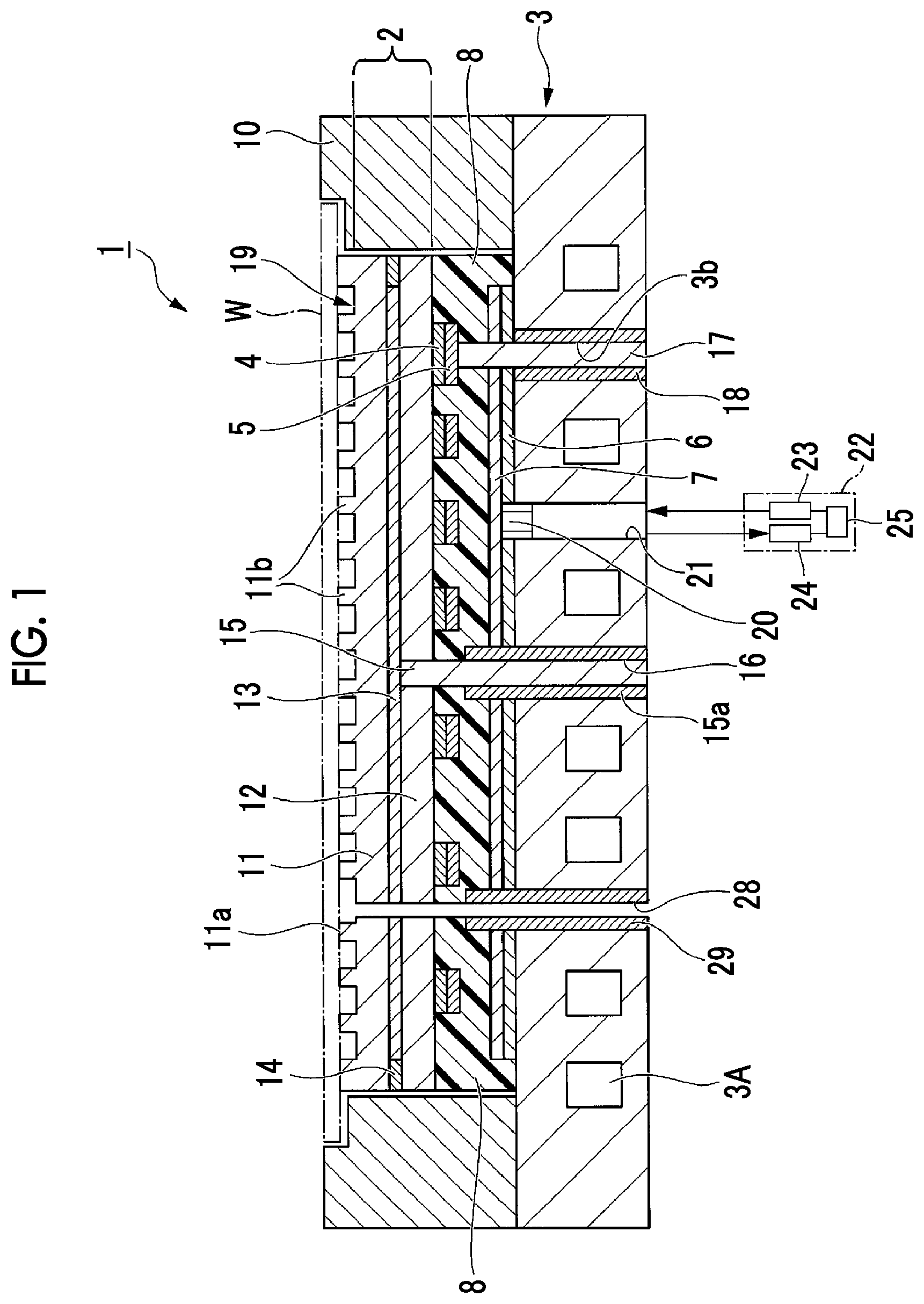 Patent US11784079 — Composite sintered body, electrostatic chuck member, and electrostatic chuck device — Figure 1