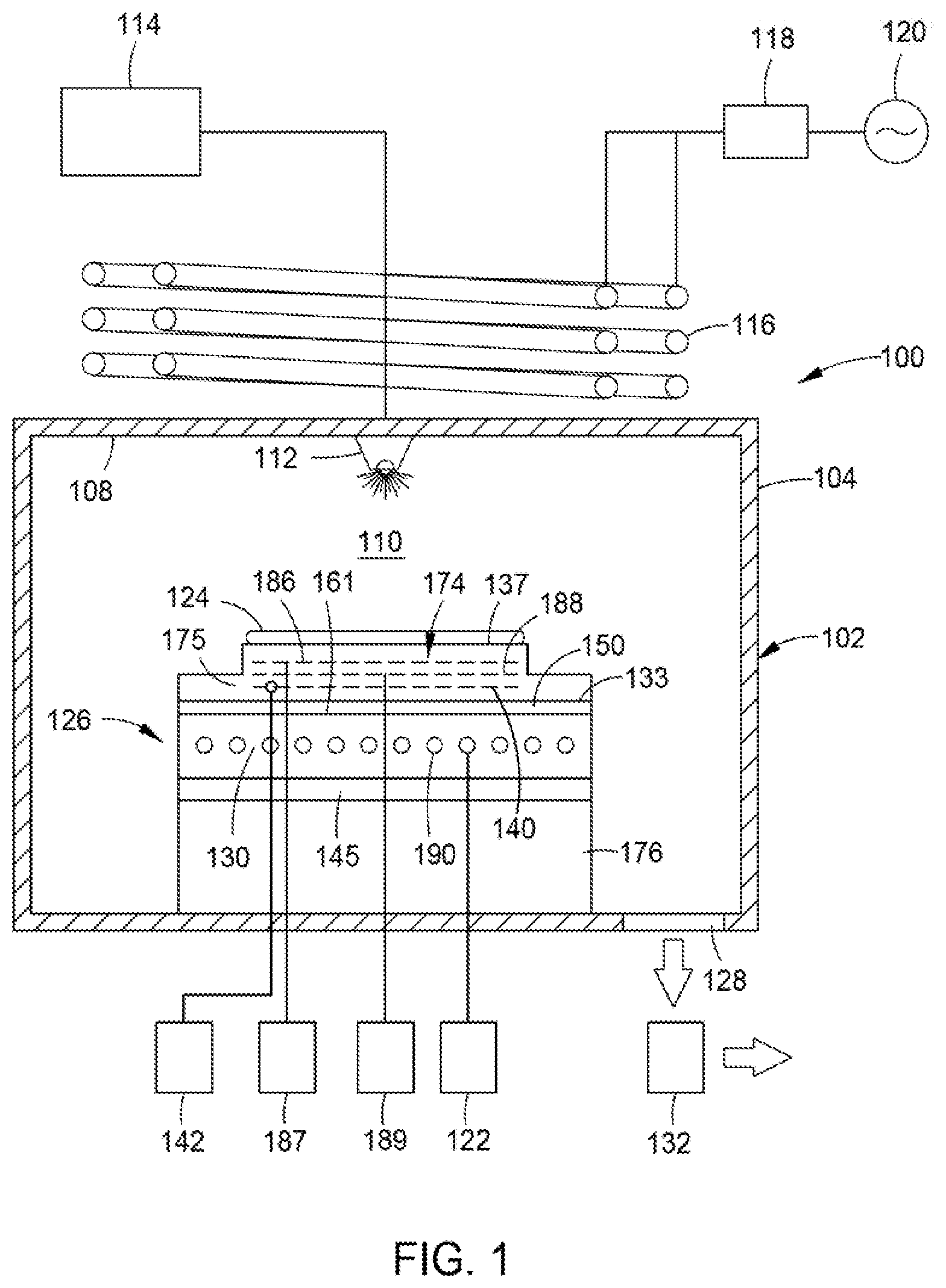 Patent US11784080 — High temperature micro-zone electrostatic chuck — Figure 1