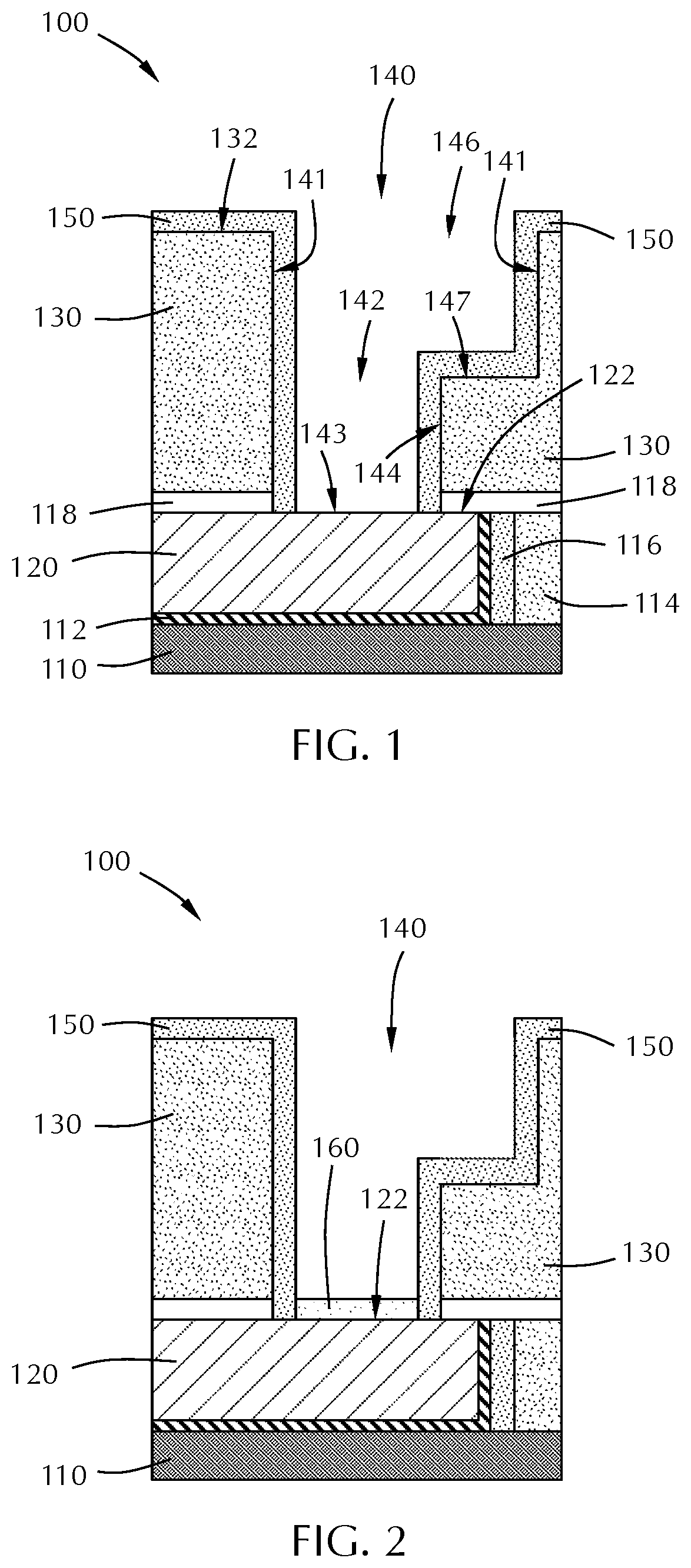 Patent US11784127 — Ruthenium liner and cap for back-end-of-line — Figure 1