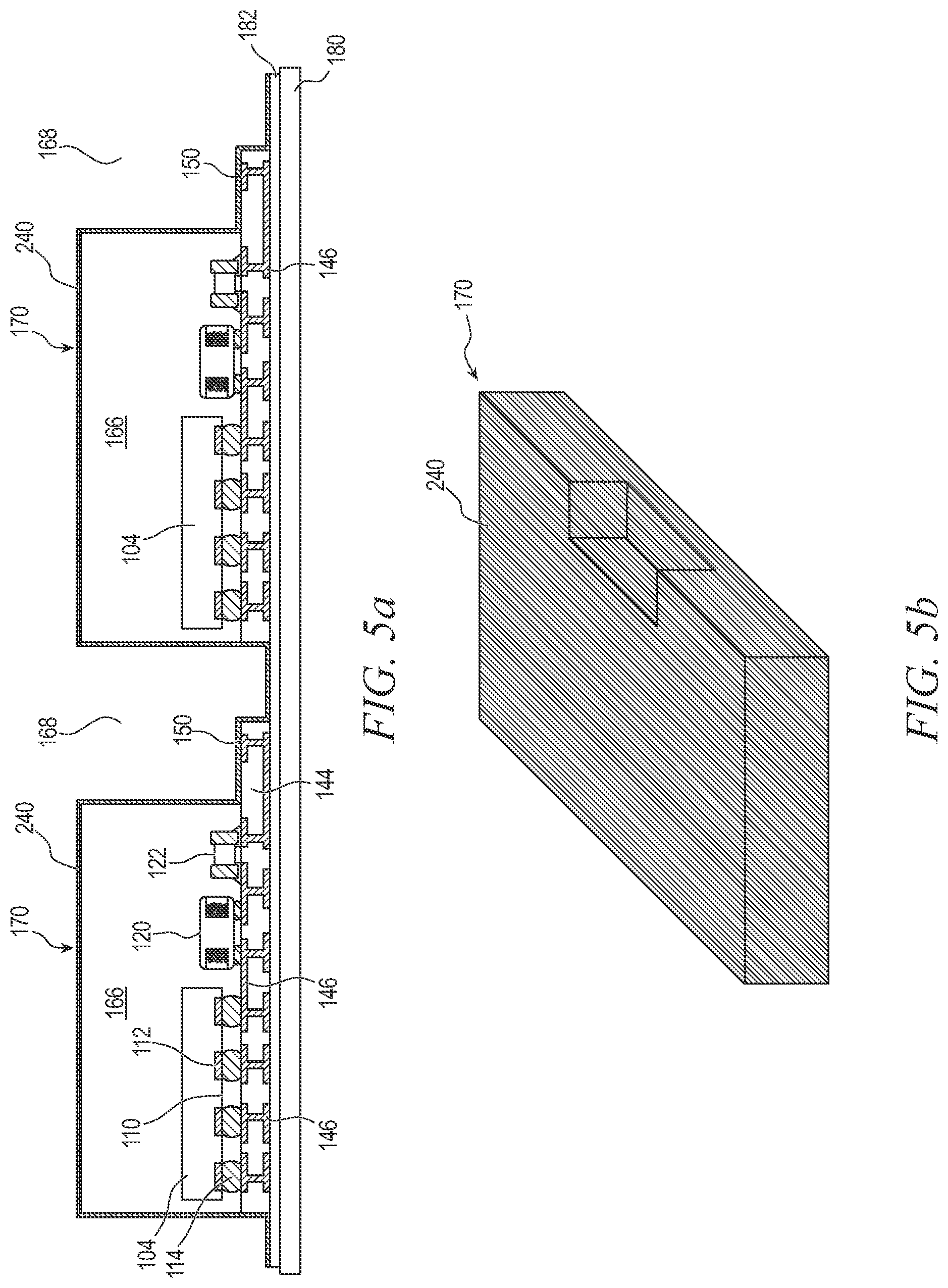 Patent US11784133 Figure 13 – Shielded semiconductor package with open terminal and methods of making