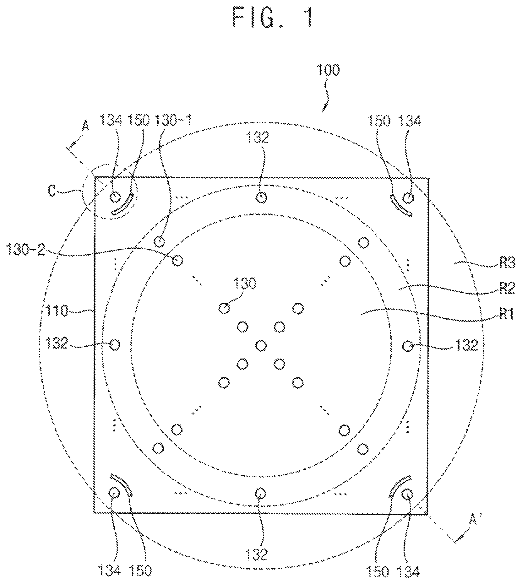 Patent US11784139 — Package substrate and semiconductor package including the same — Figure 1