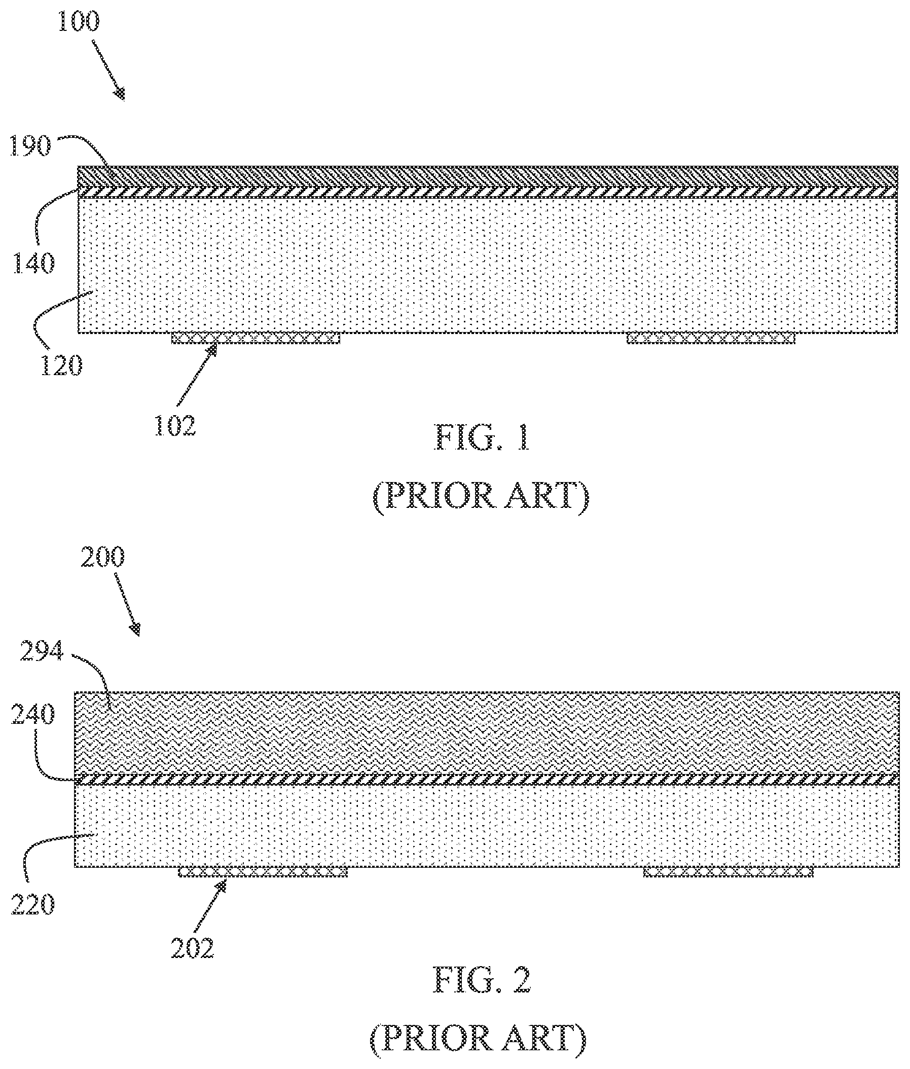 Patent US11784141 — Semiconductor package having thin substrate and method of making the same — Figure 1