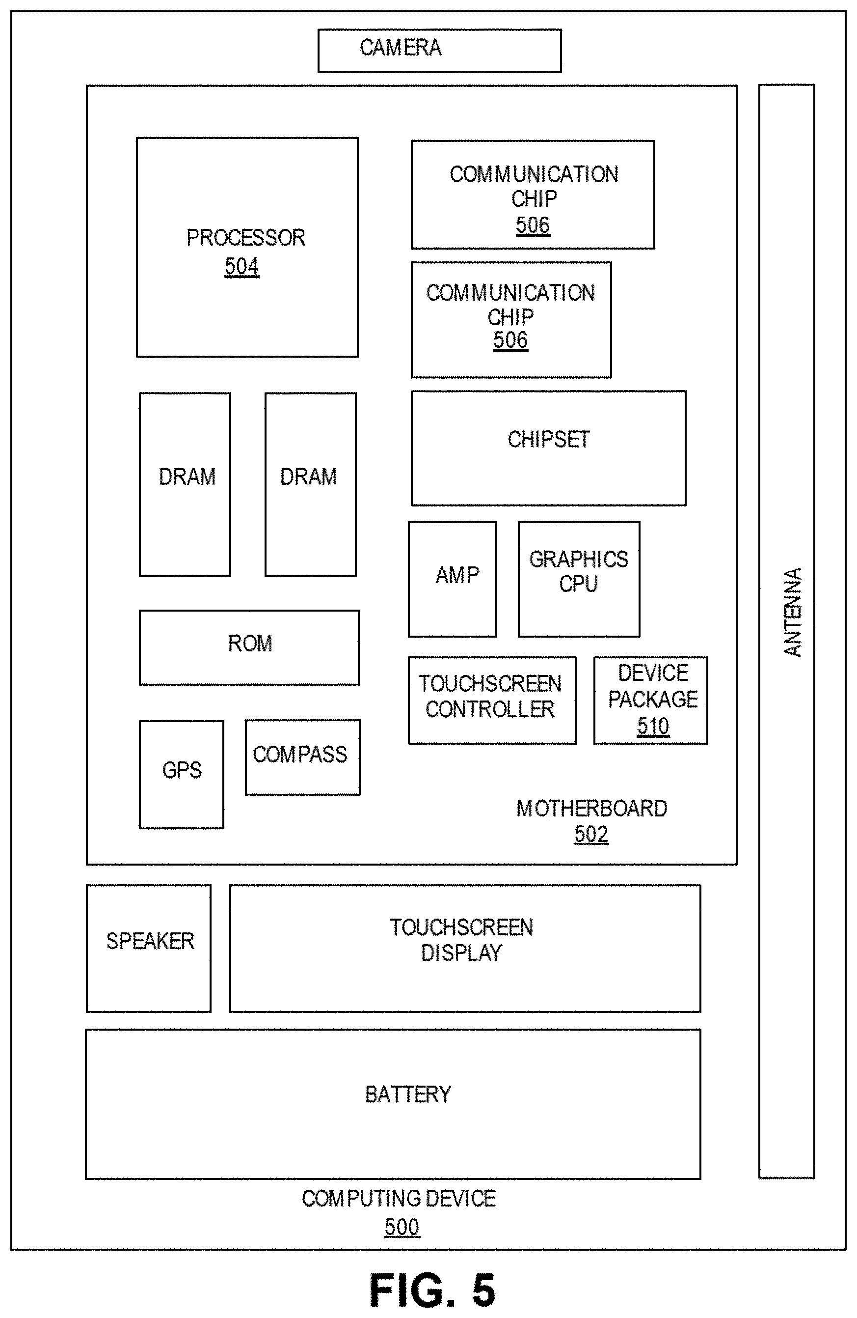 Patent US11784143 Figure 8 – Single metal cavity antenna in package connected to an integrated transceiver front-end