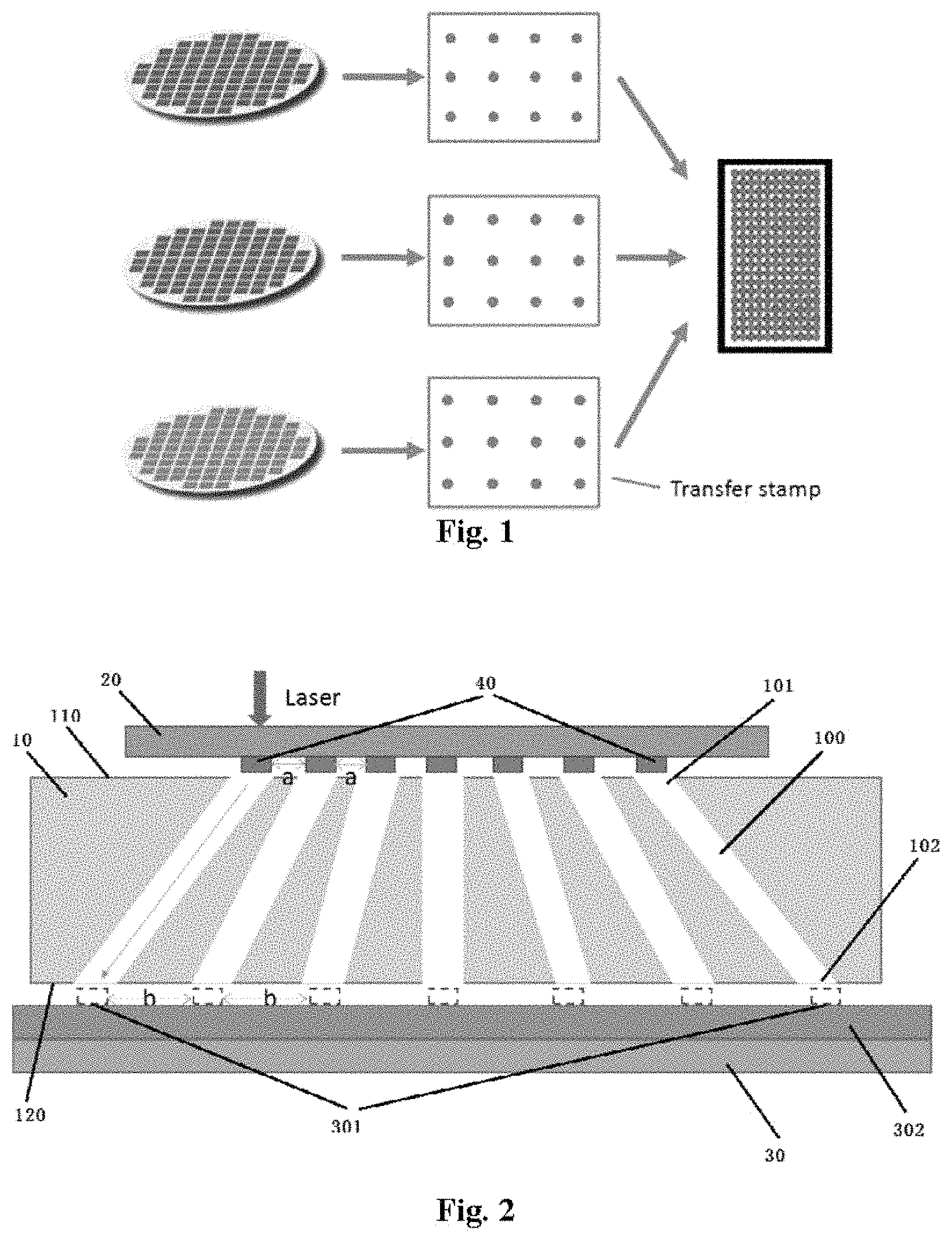 Patent US11784159 — Mass transfer device and mass transfer method — Figure 1
