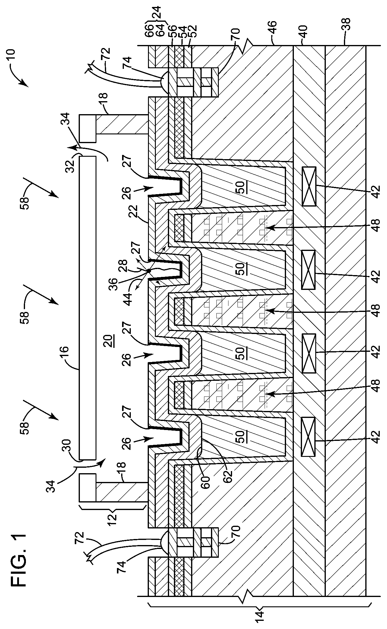 Patent US11784161 — Sensor system — Figure 1