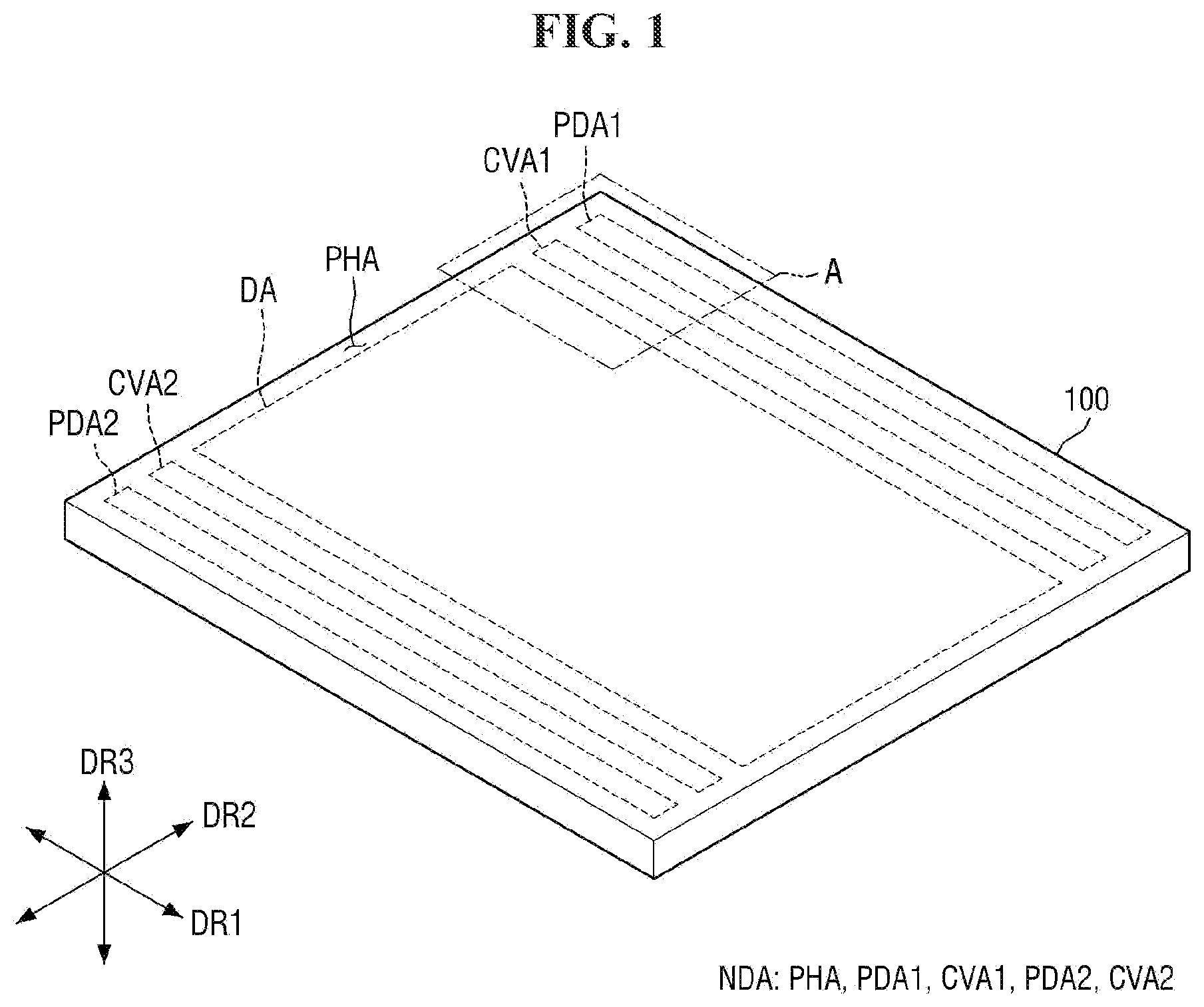 Patent US11784177 — Display device and method for fabricating the same — Figure 1