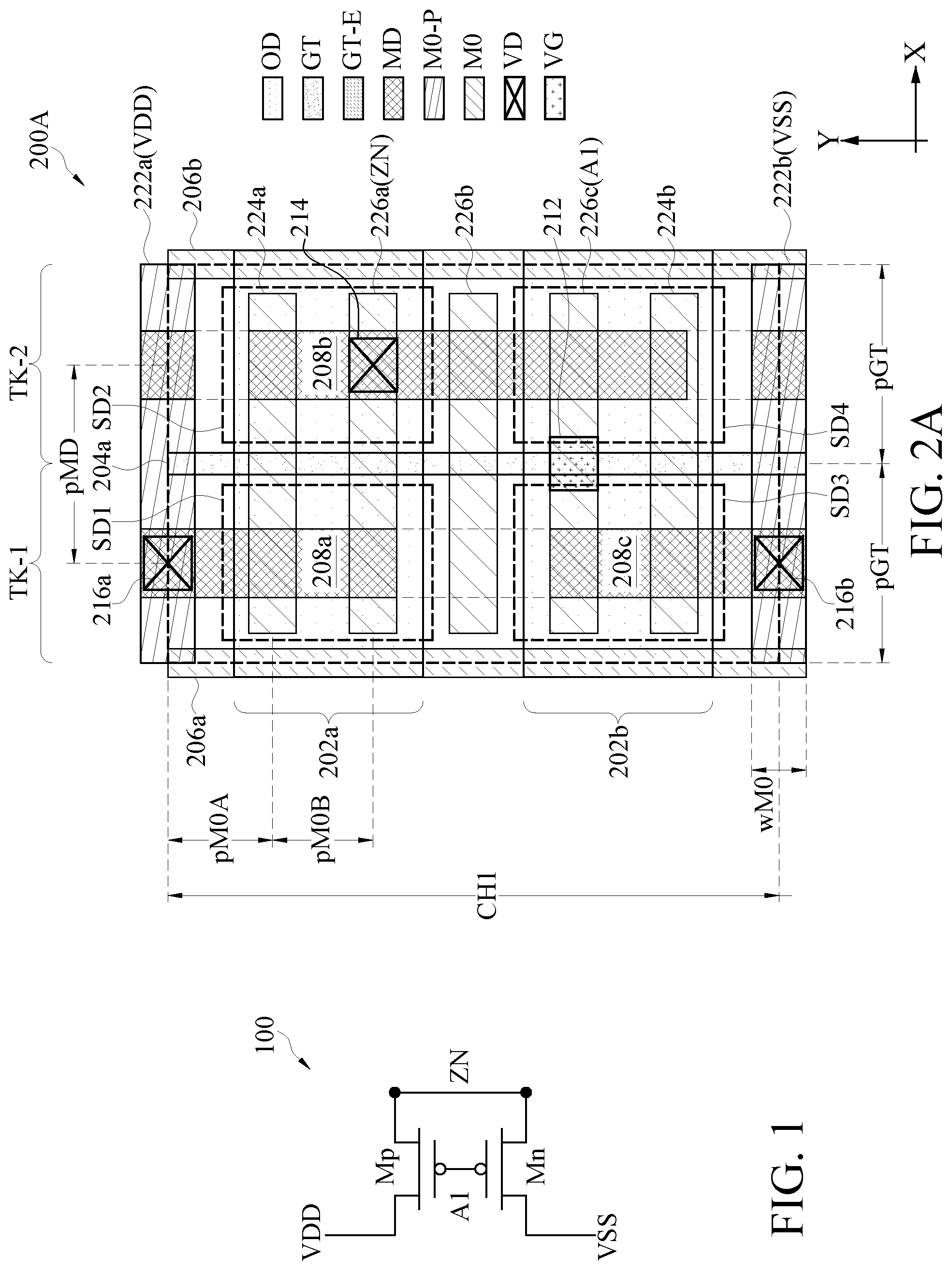 Patent US11784179 — Structure and method of power supply routing in semiconductor device — Figure 1