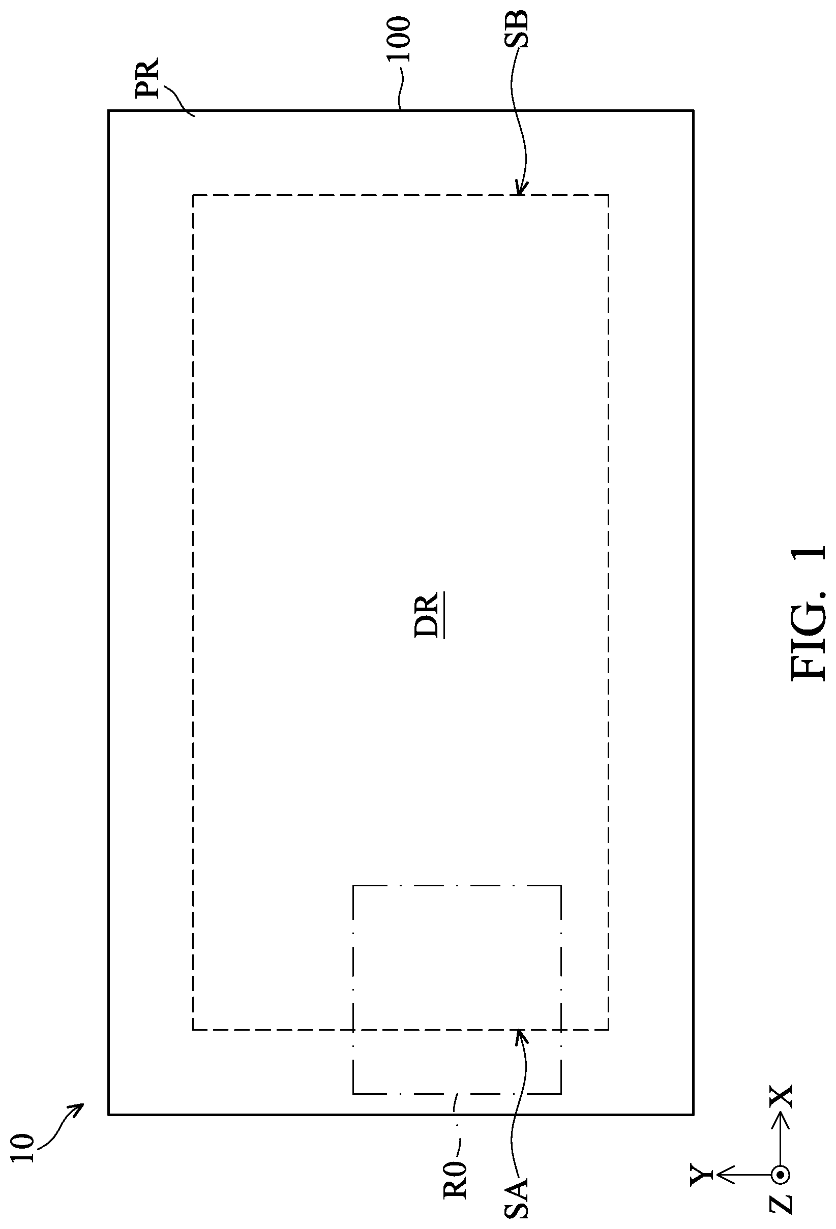 Patent US11784182 — Electronic device — Figure 1