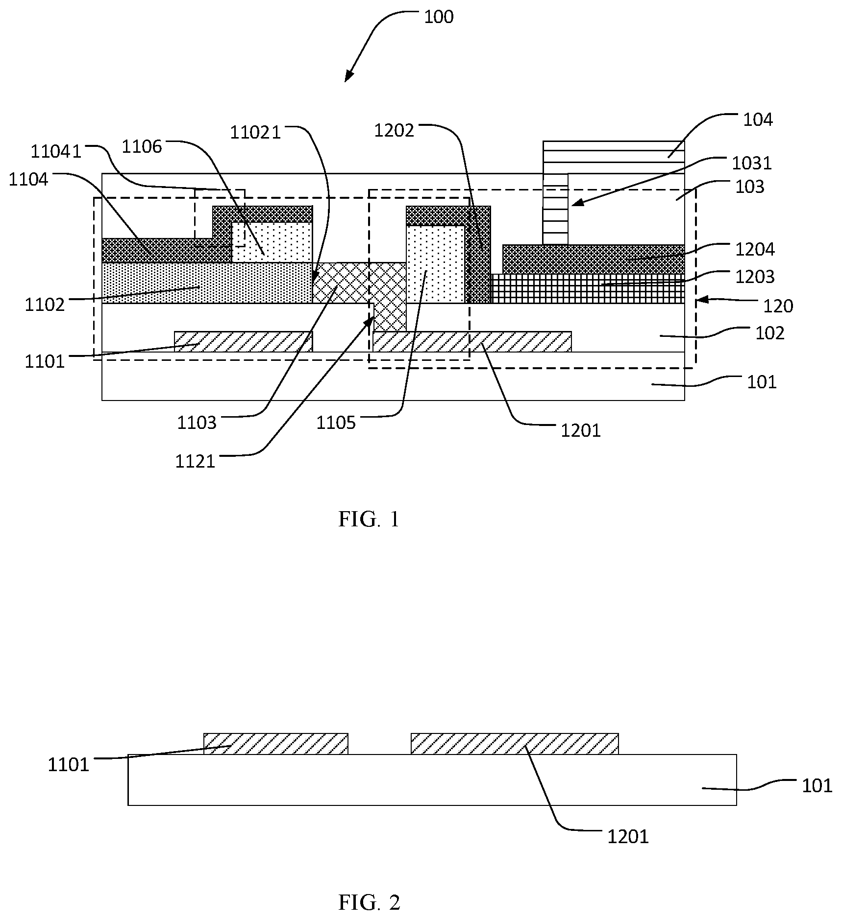 Patent US11784191 Figure 1 – Array substrate, manufacturing method thereof, and display device