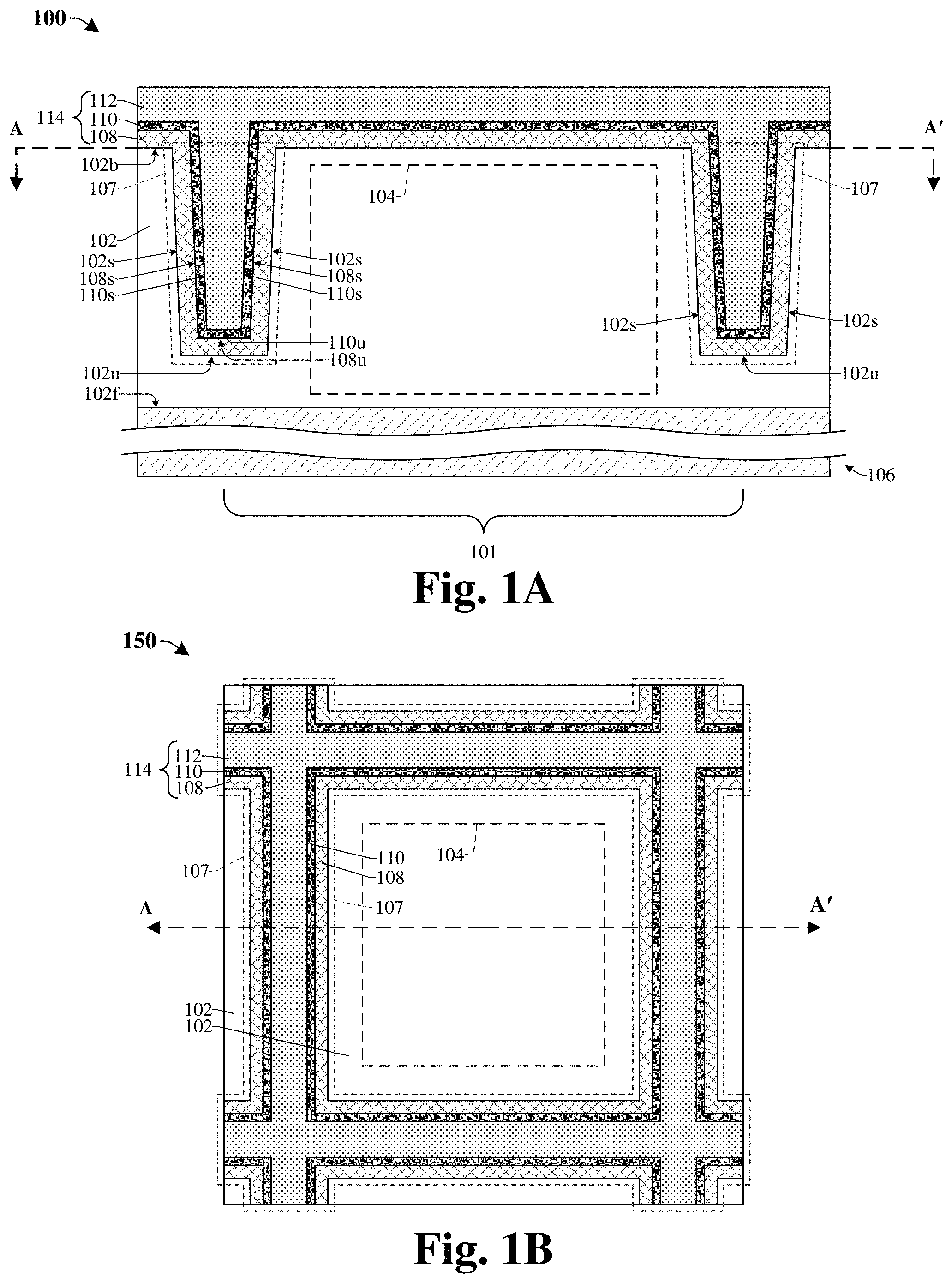 Patent US11784204 — Enhanced trench isolation structure — Figure 1