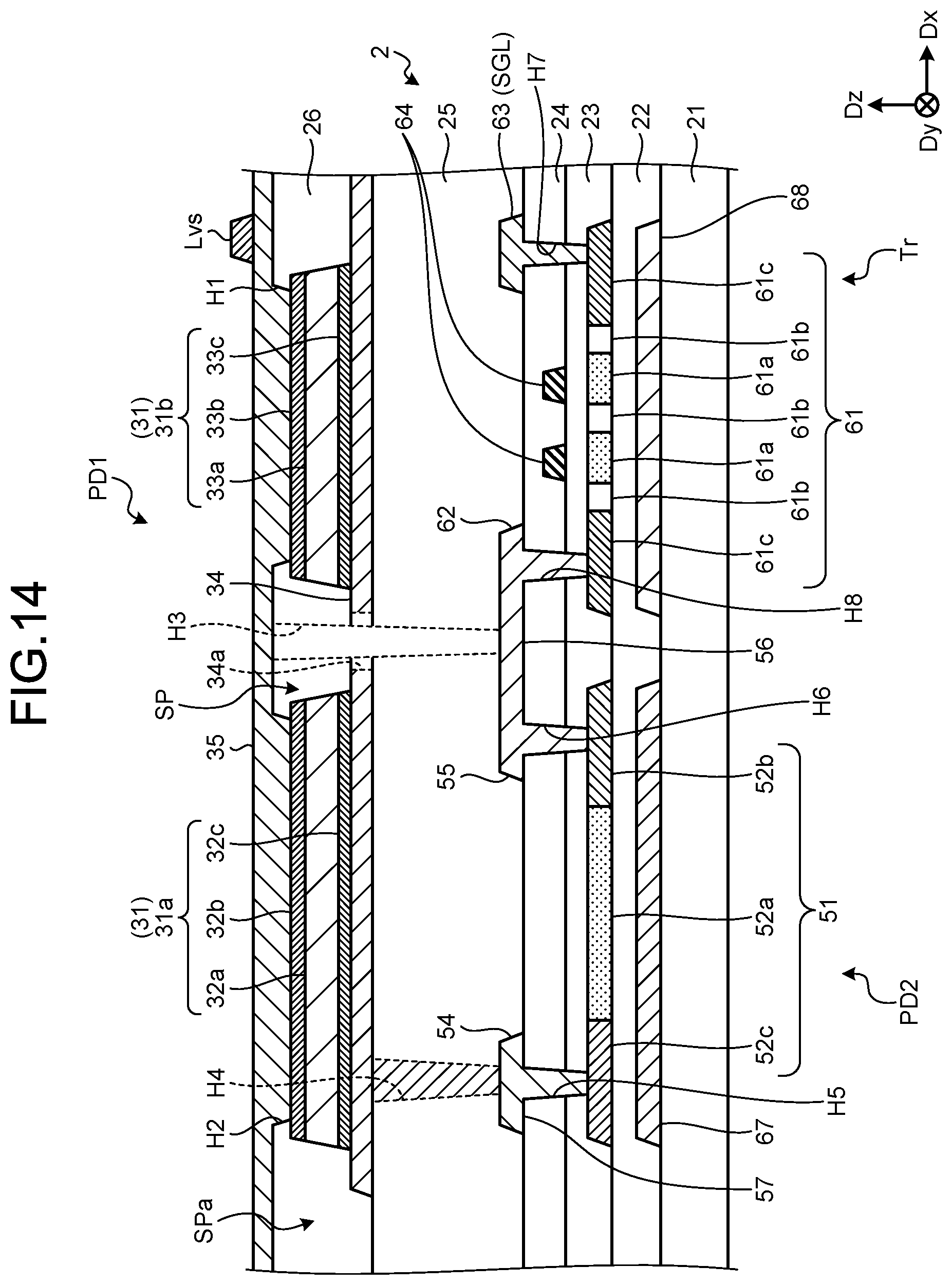 Patent US11784209 Figure 14 – Detection device