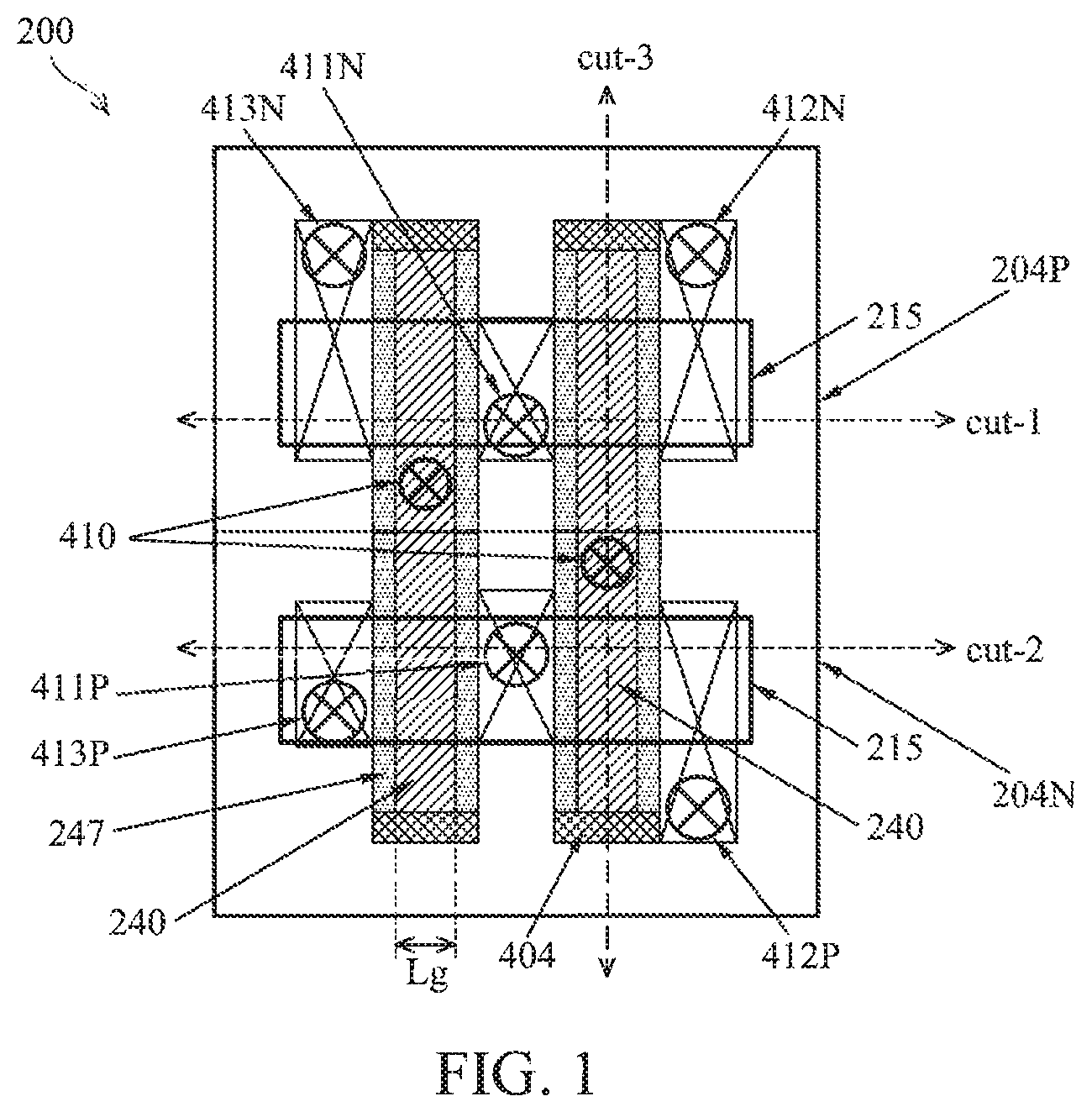 Patent US11784226 — Semiconductor gate-all-around device having an anti-punch-through (APT) layer including carbon — Figure 1