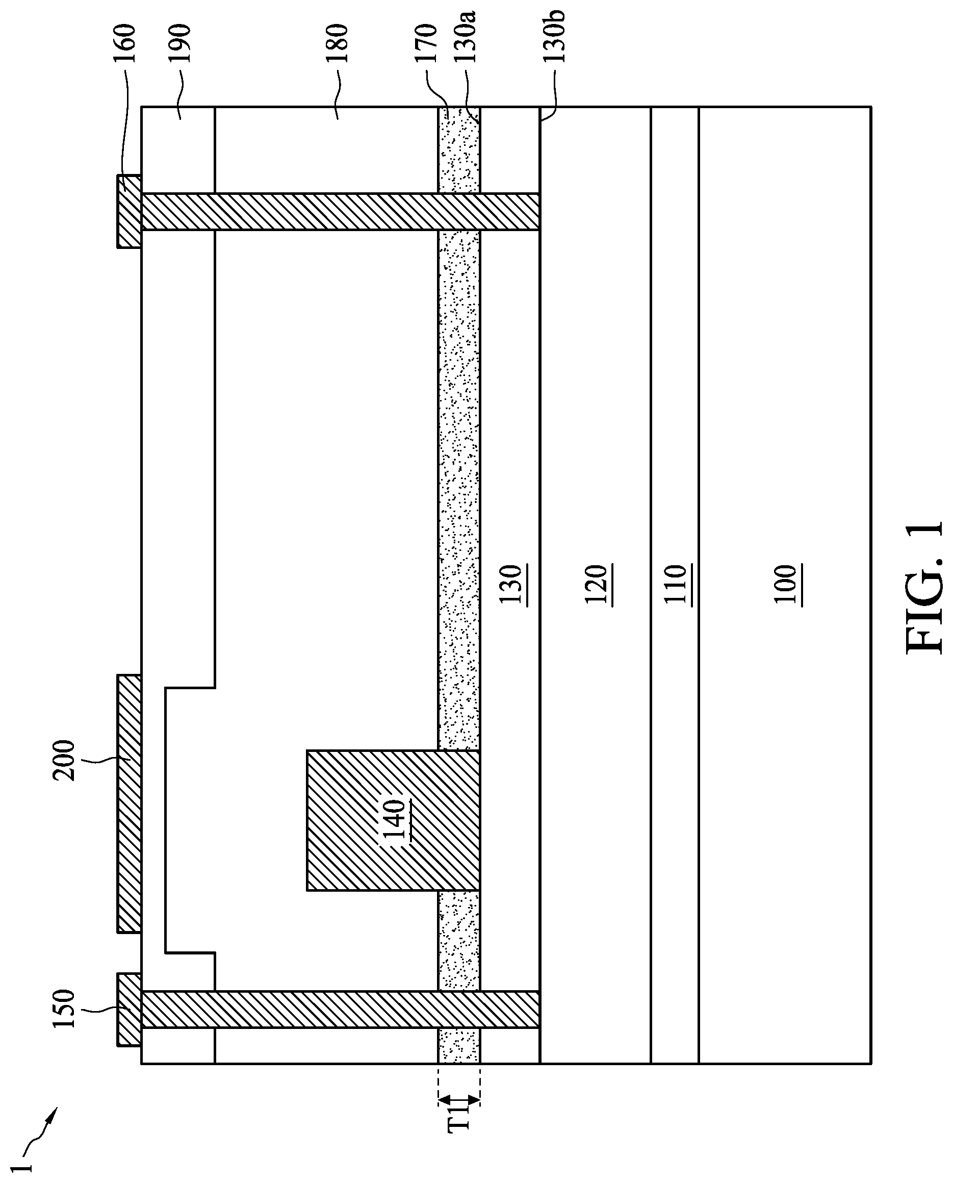 Patent US11784237 — Semiconductor devices and methods of manufacturing the same — Figure 1
