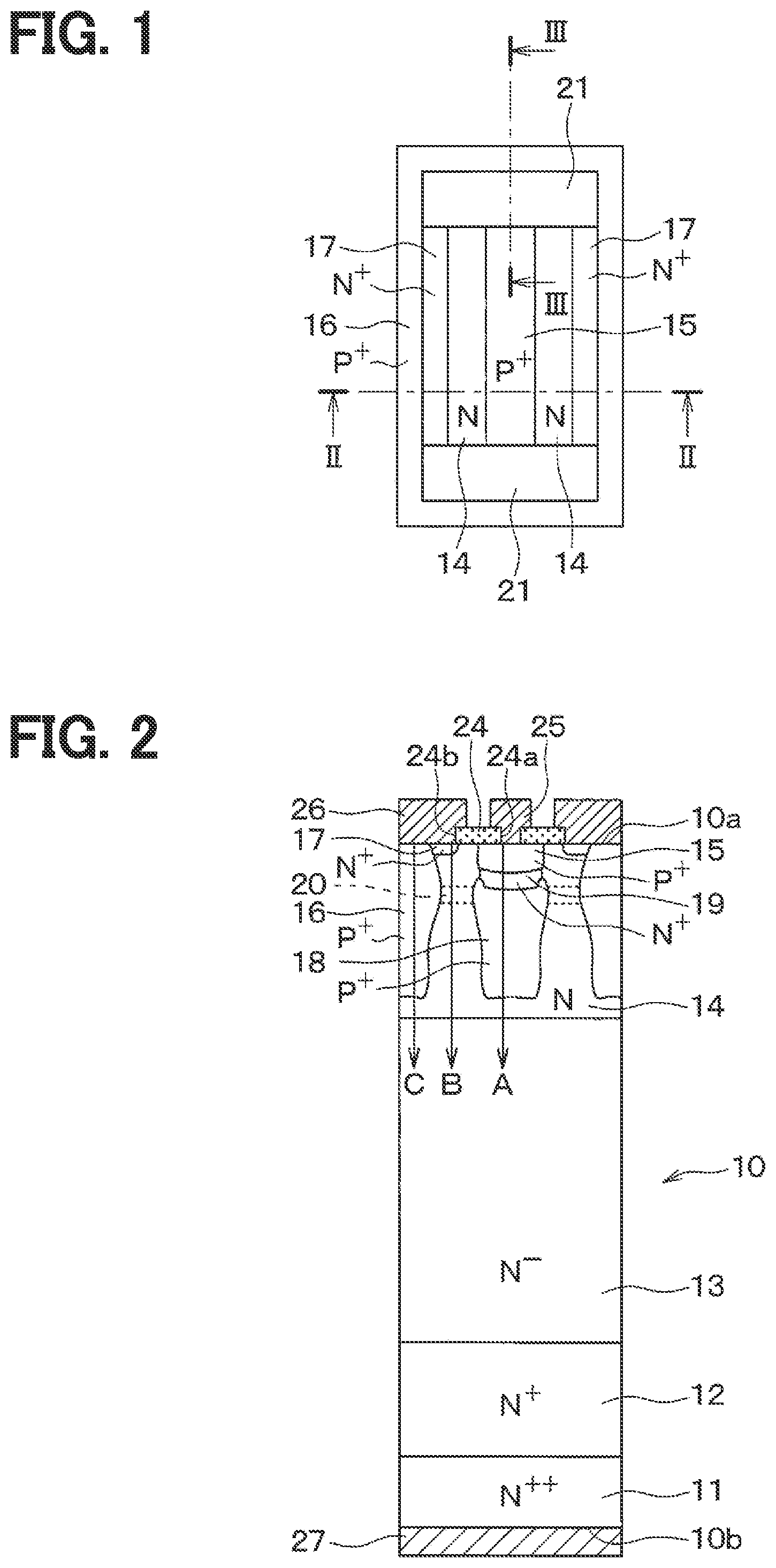 Patent US11784244 — Method for manufacturing semiconductor device having JFET — Figure 1