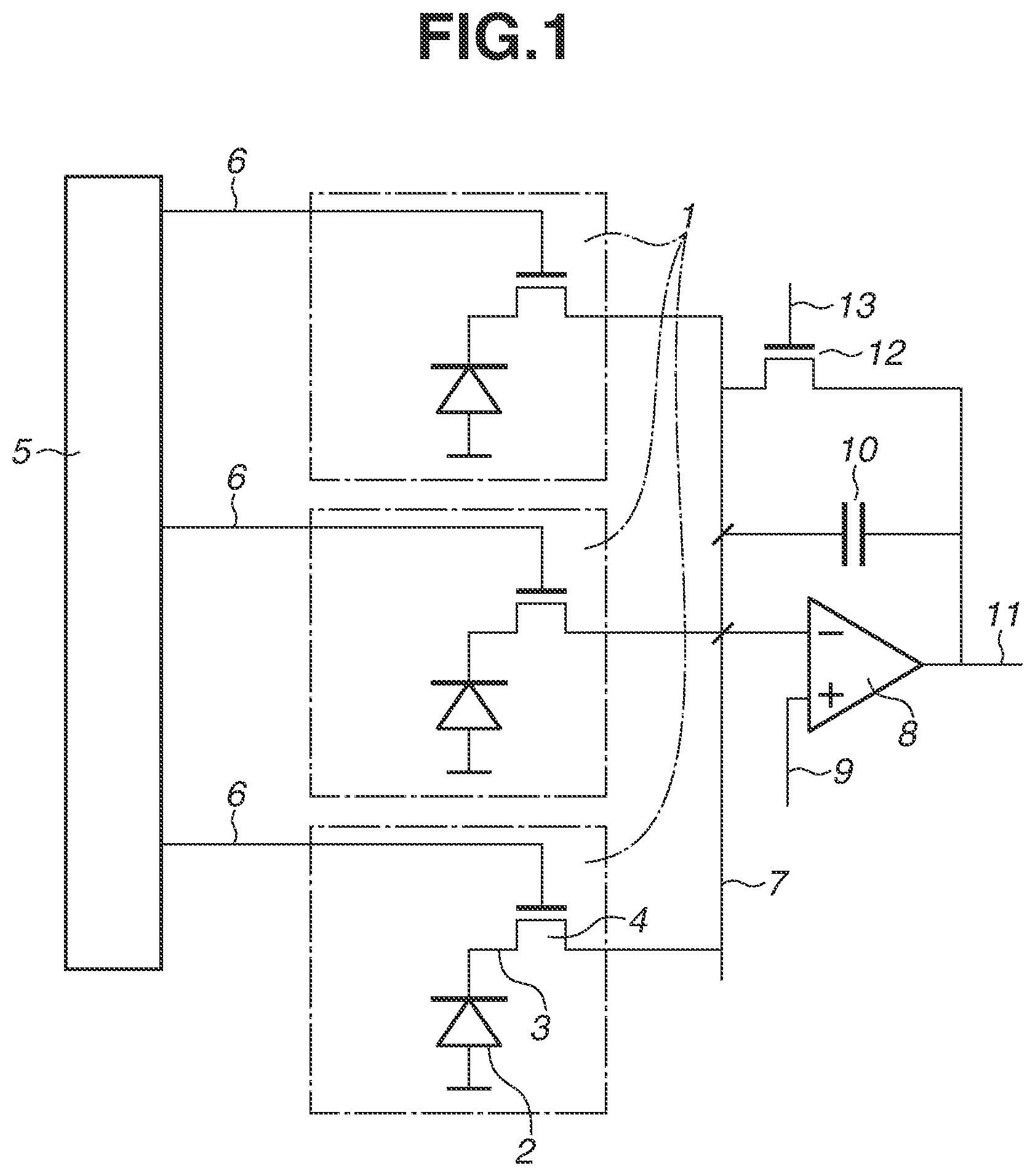 Patent US11784262 — Photoelectric conversion apparatus, radiation image capturing system, photoelectric conversion system, moving object — Figure 1