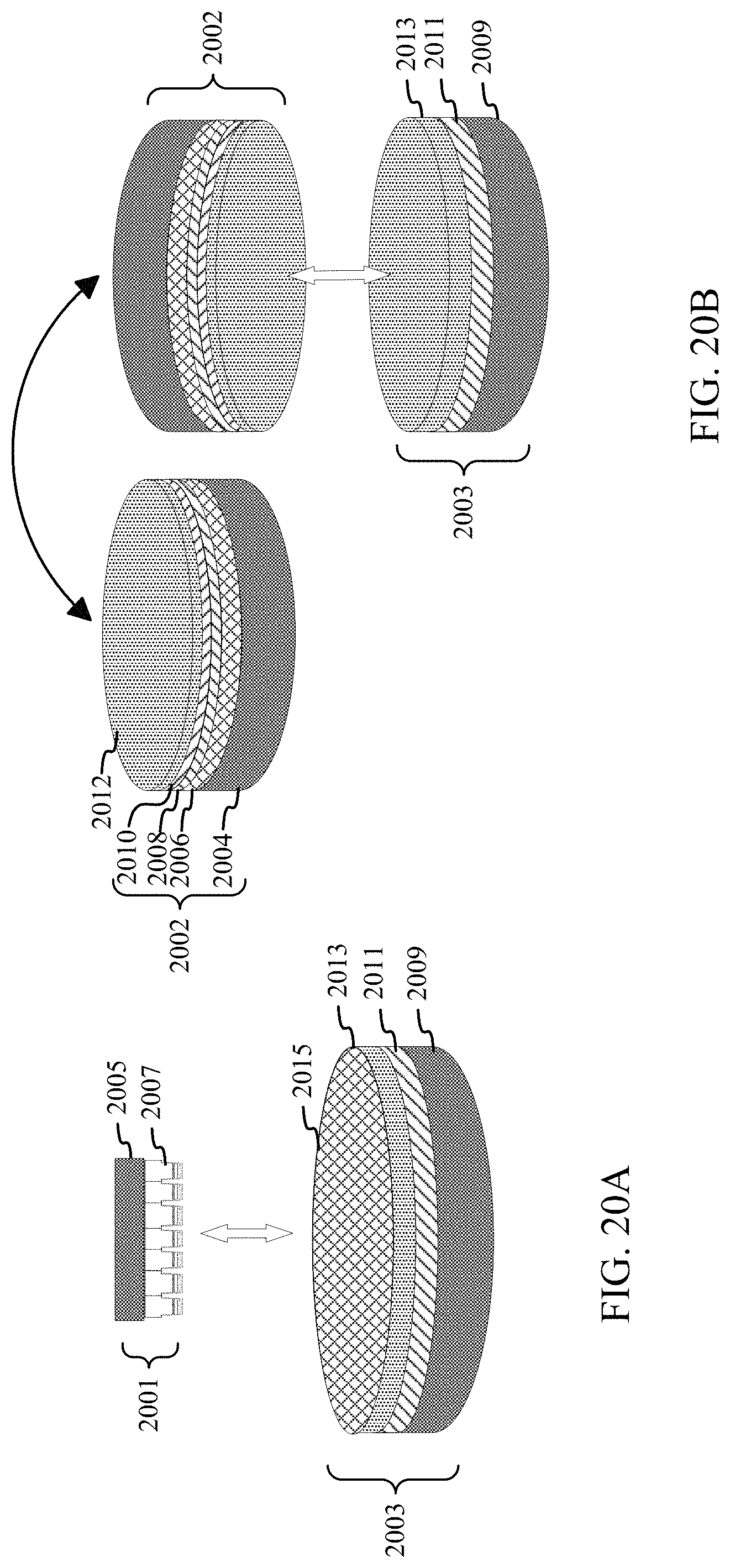Patent US11784287 Figure 20 – Surface potential barrier for surface loss reduction at mesa sidewalls of micro-LEDs