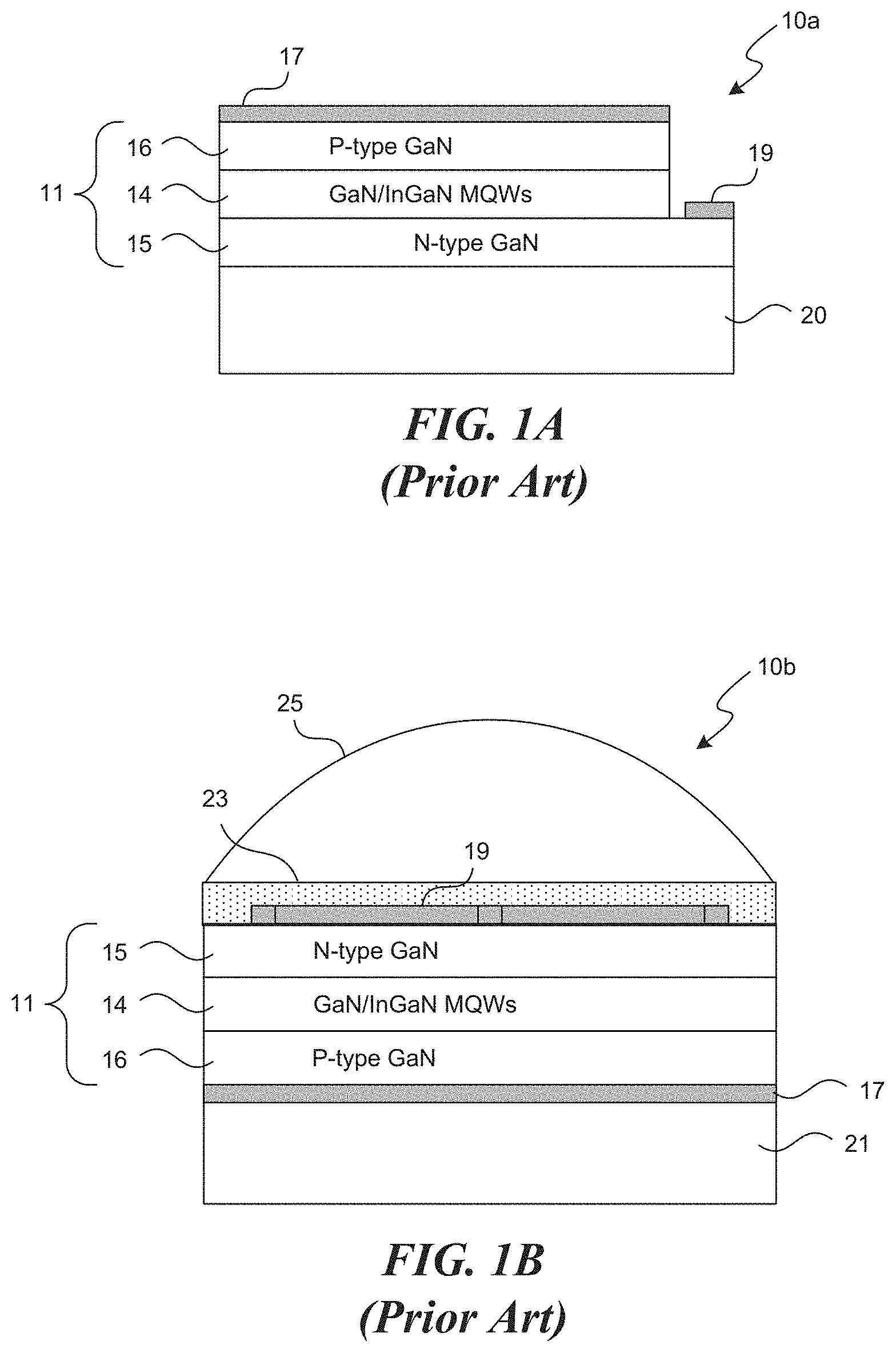 Patent US11784294 — Vertical solid-state transducers having backside terminals and associated systems and methods — Figure 1