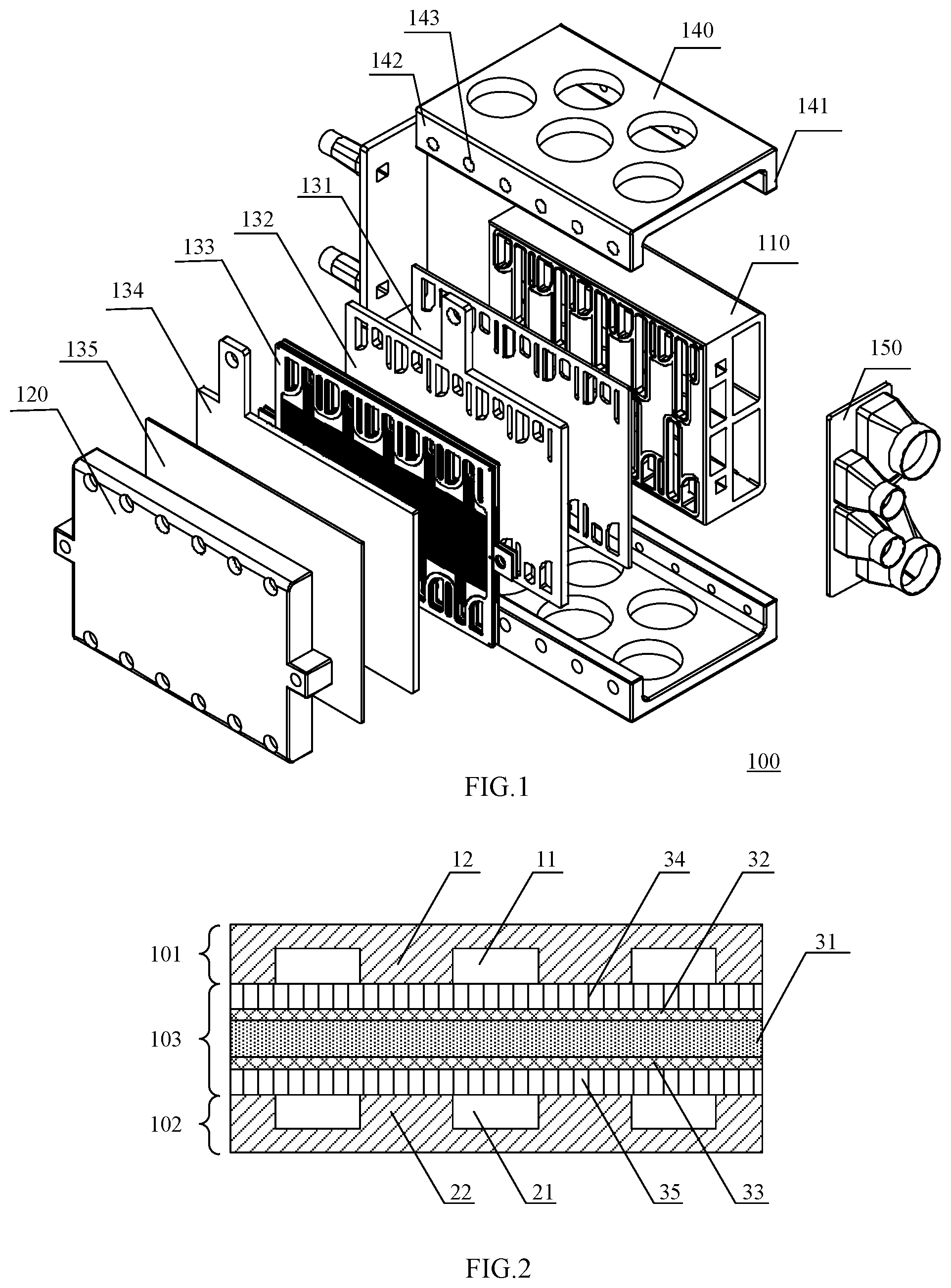 Patent US11784326 — Fuel cell, bipolar plate and bipolar plate assembly for fuel cell — Figure 1