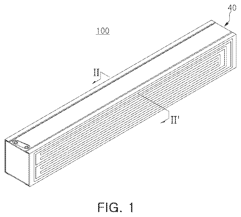 Patent US11784360 — Battery module — Figure 1
