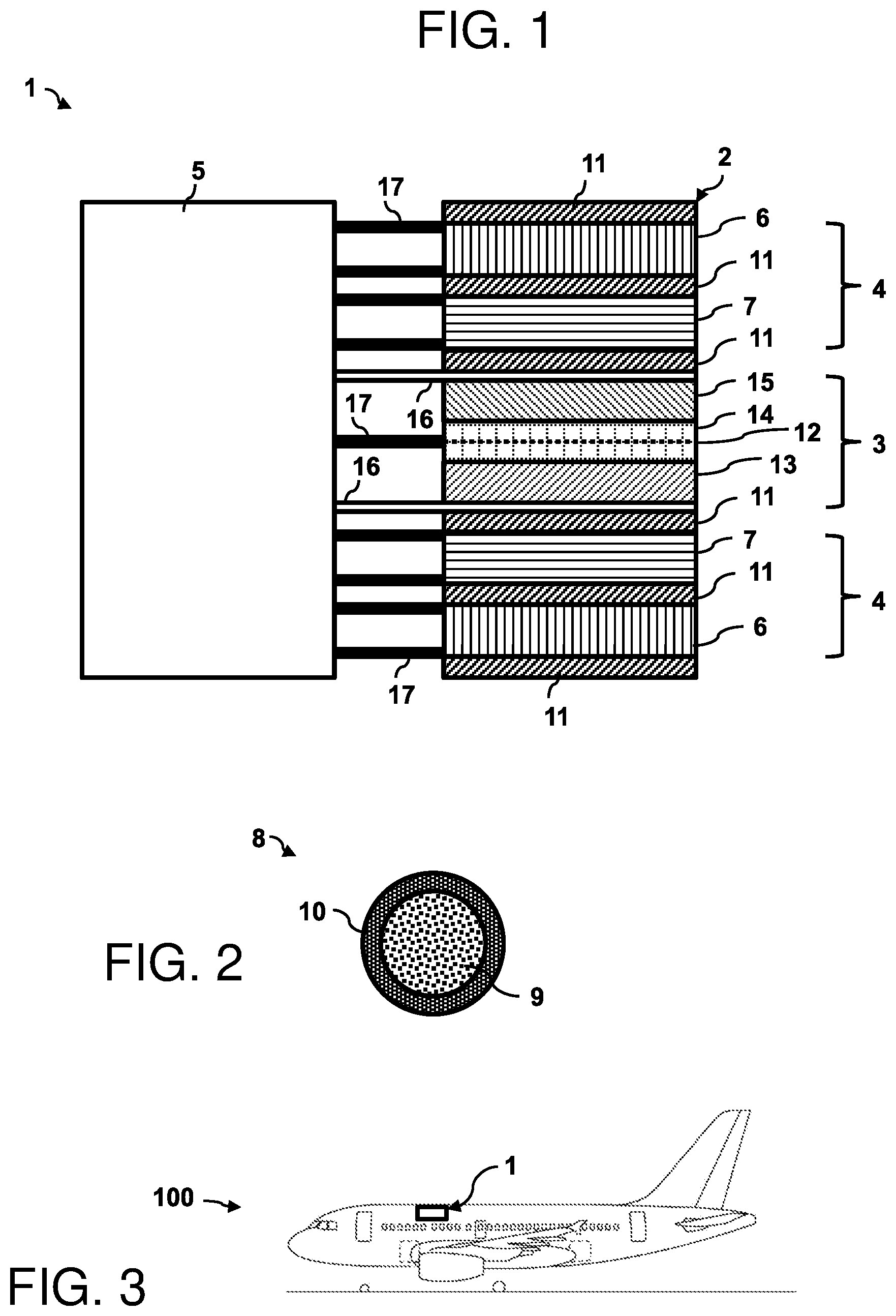 Patent US11784363 — Structural component of a primary structure for a vehicle with an electric energy store and electrothermal temperature regulation sublayer — Figure 1