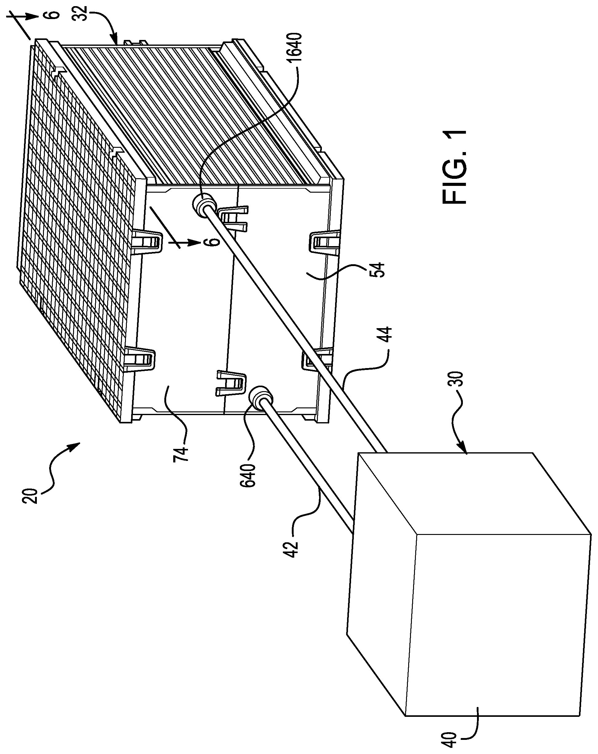 Patent US11784364 — Battery system having a battery module — Figure 1