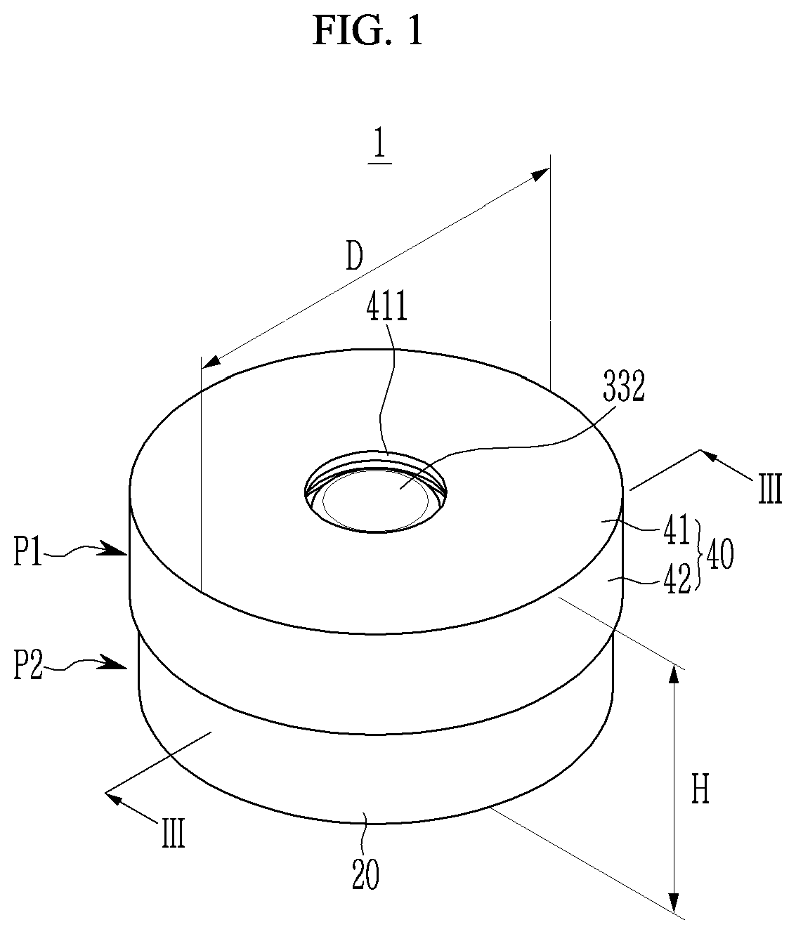 Patent US11784379 — Button cell — Figure 1