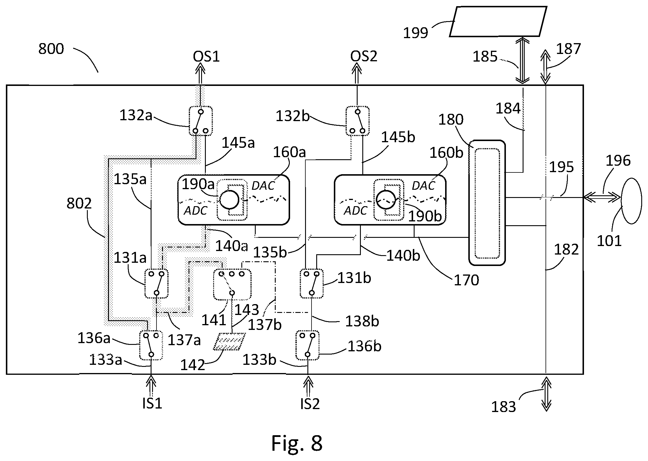 Patent US11784386 Figure 8 – Fault protected signal splitter apparatus