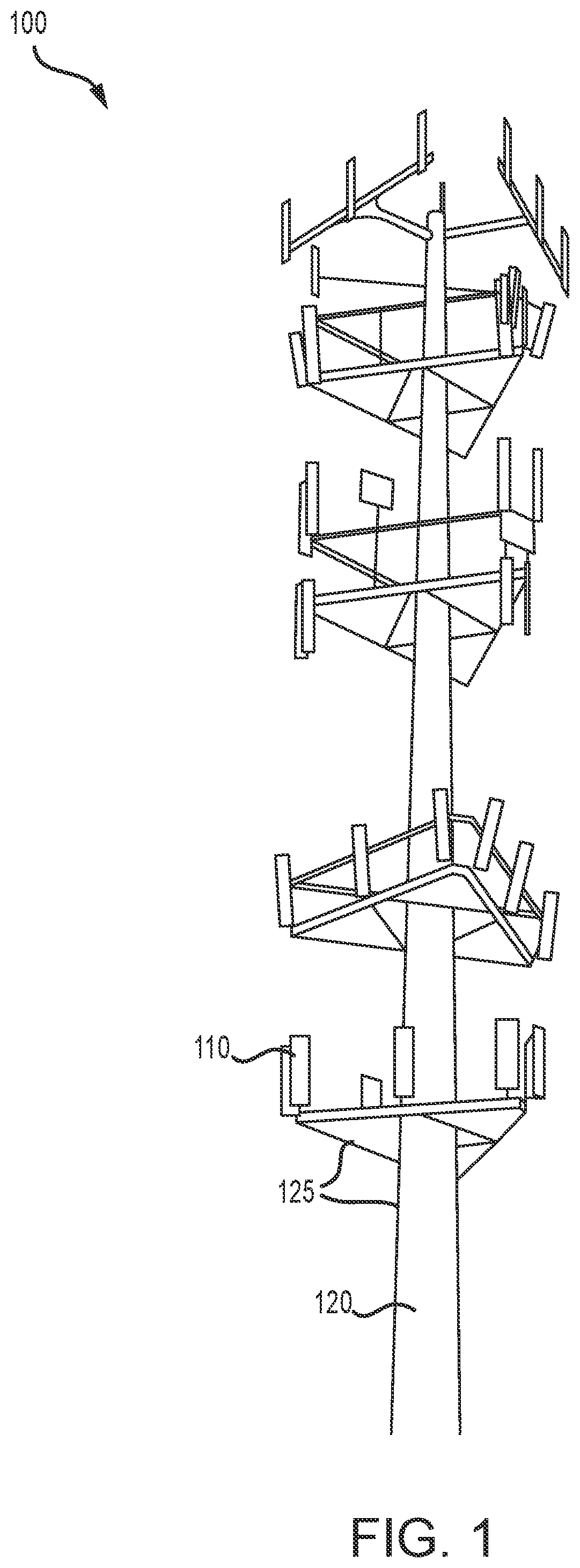Patent US11784387 Figure 1 – Multi-axis wind deflection radome