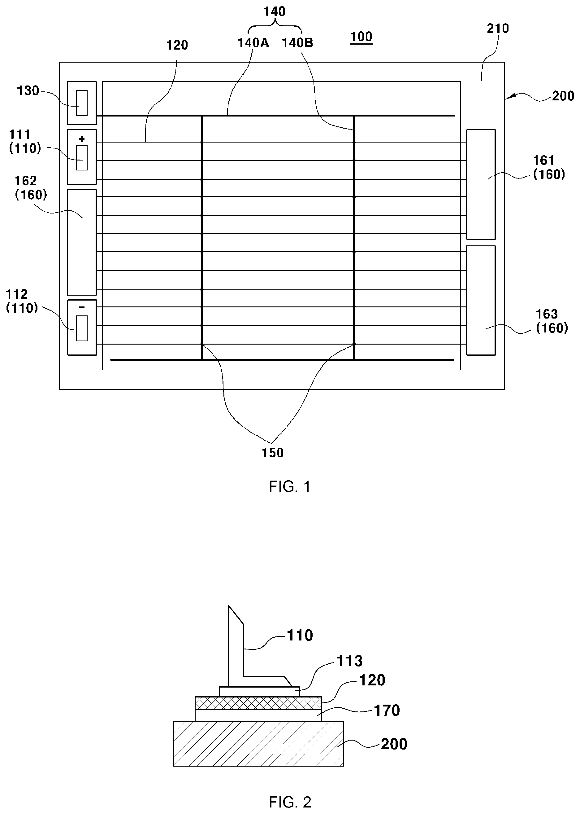 Patent US11784391 — Heating wire structure for glass — Figure 1