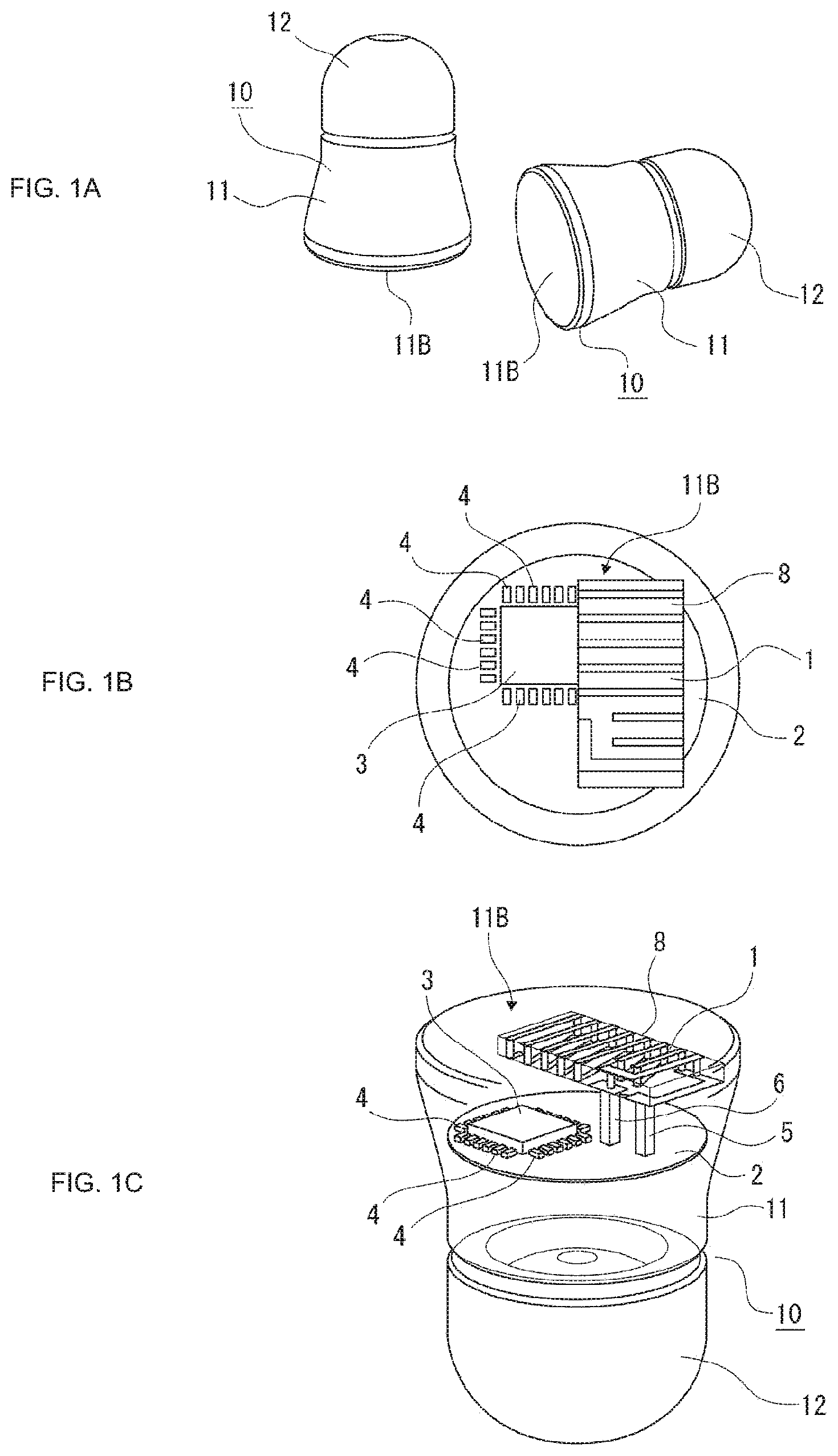 Patent US11784398 — Antenna device and earphones — Figure 1