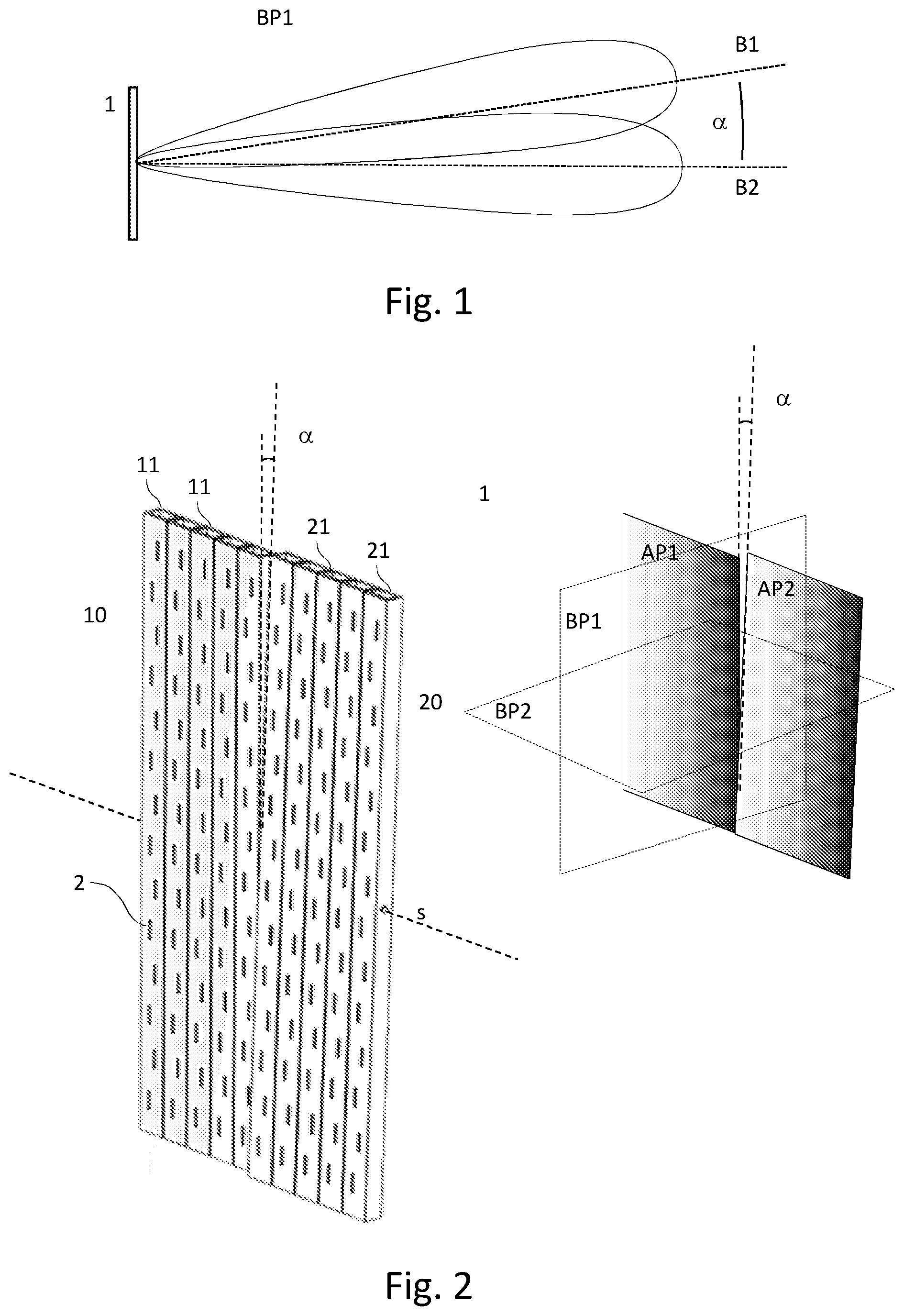 Patent US11784403 Figure 1 – Antenna array and a phased array system with such antenna array