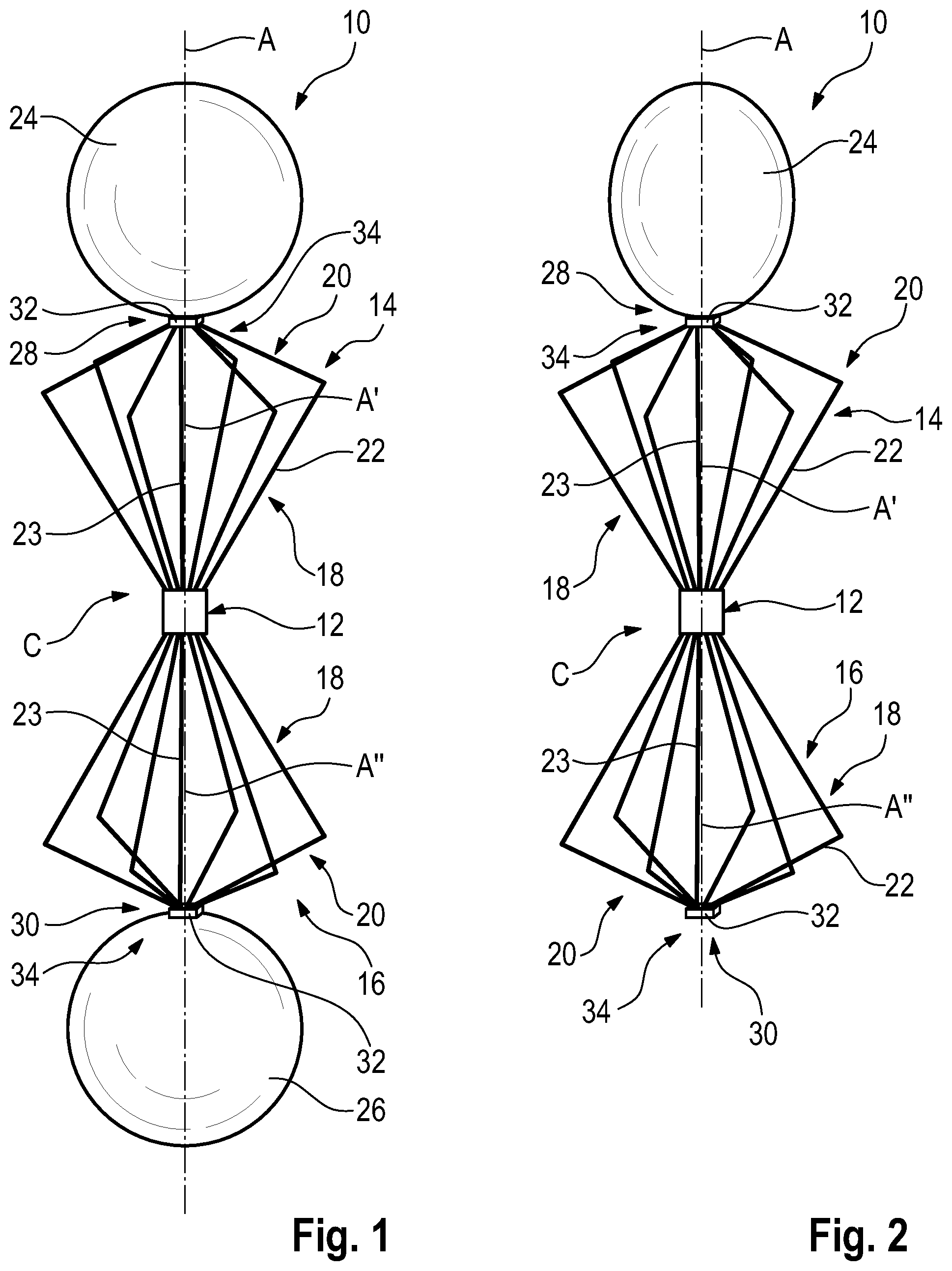 Patent US11784414 — Biconical antenna assembly — Figure 1