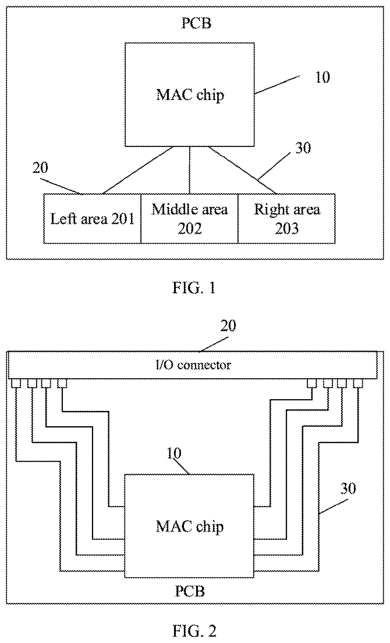 Patent US11784425 — Chip-to-module cable assembly and PCB circuit — Figure 1
