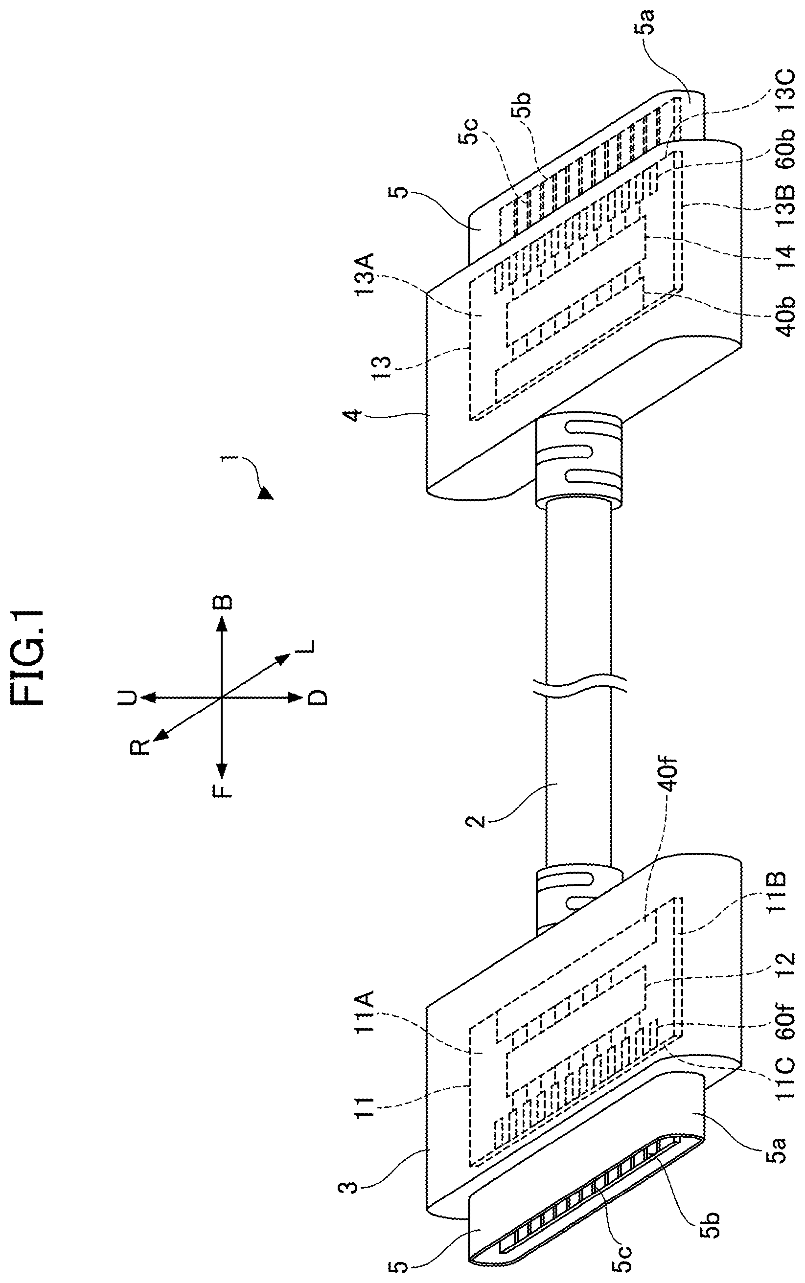 Patent US11784438 — Connector attached multi-conductor cable — Figure 1