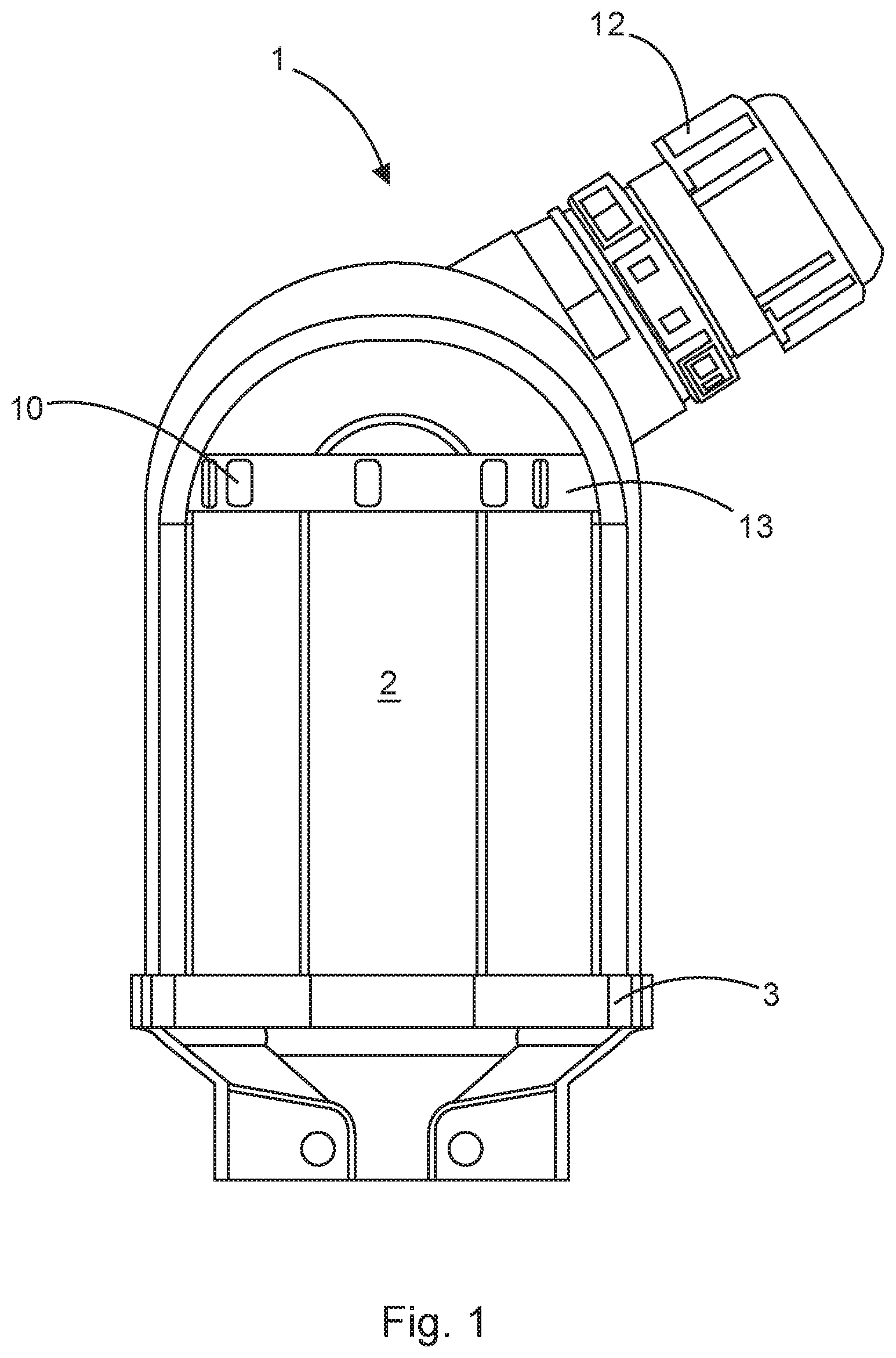 Patent US11784442 Figure 1 – Electrical connector having fuse holder