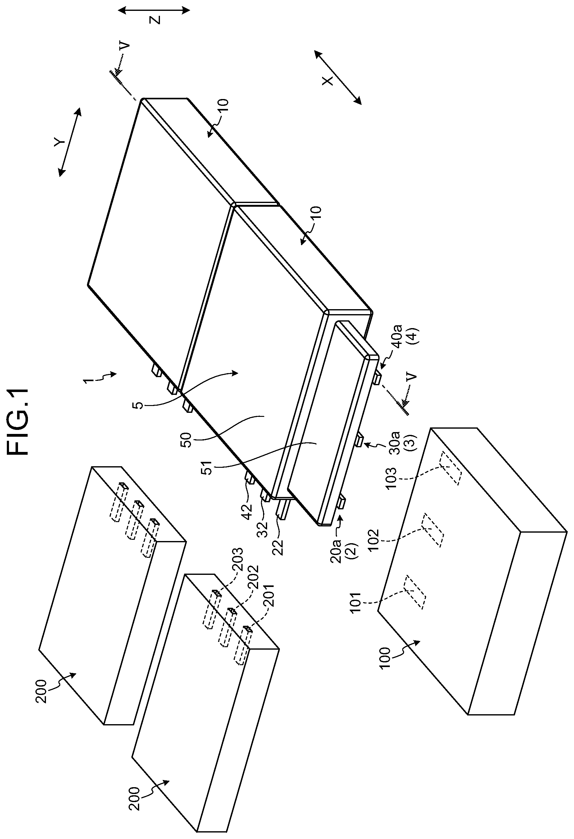 Patent US11784445 — Joint connector — Figure 1