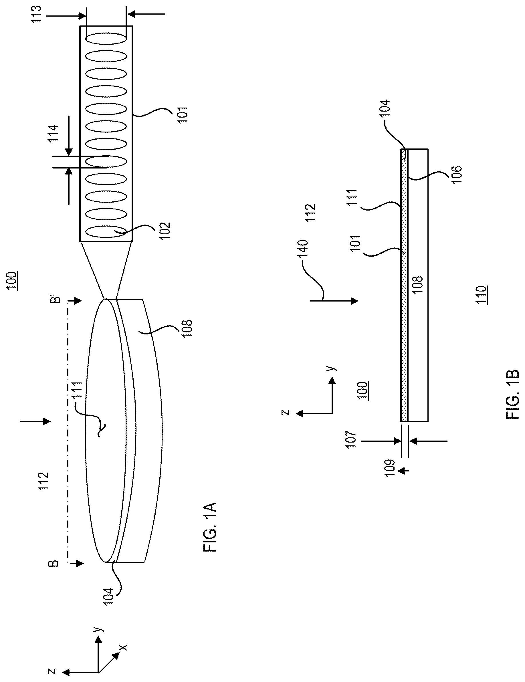 Patent US11784452 — Optical element for a deep ultraviolet light source — Figure 1