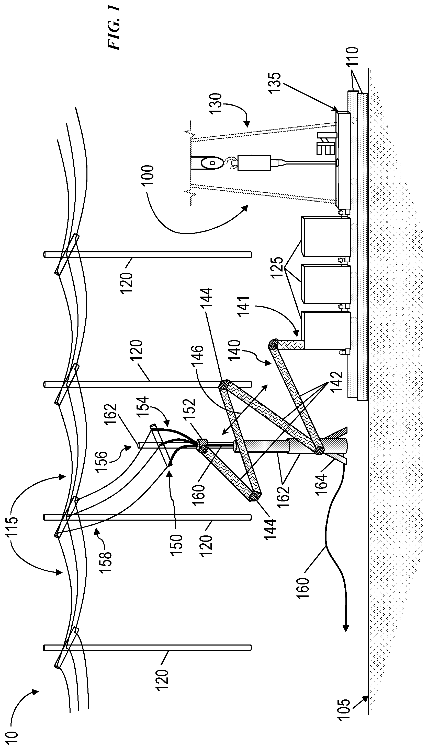 Patent US11784473 — Adjustable cable management system — Figure 1